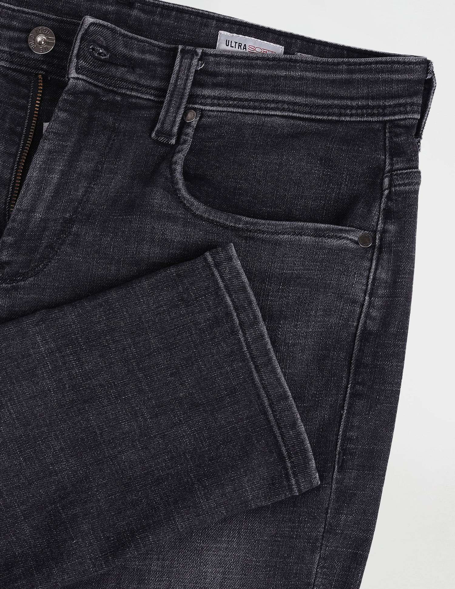 U.S. Polo Assn. Denim Co. Henry Tapered Cropped Black Jeans