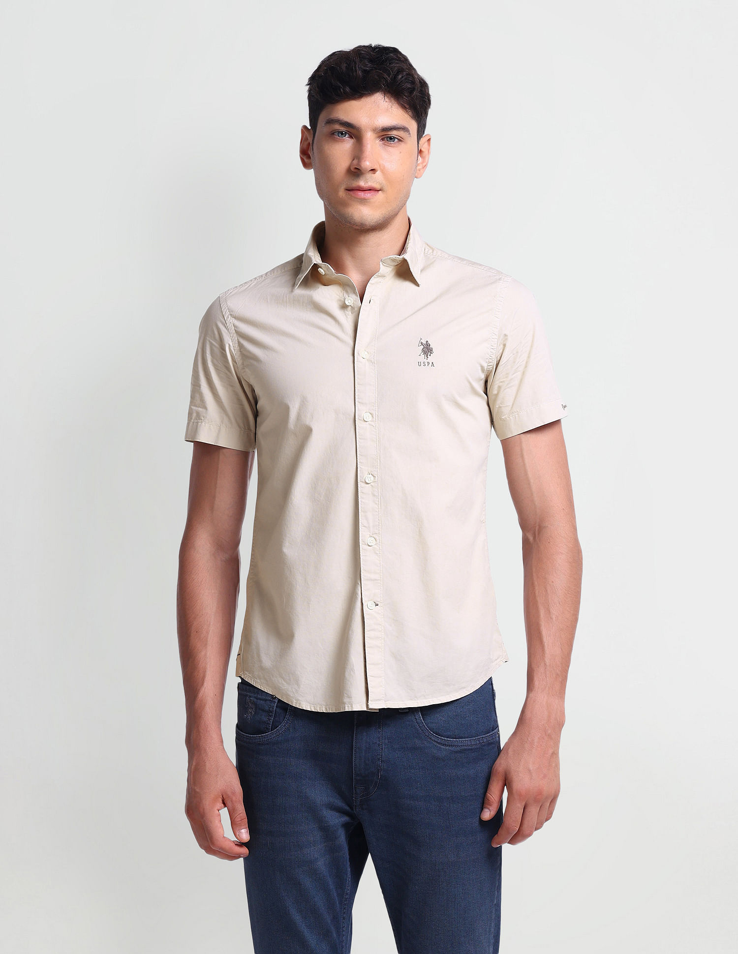 U.S. Polo Assn. Denim Co. Short Sleeve Cotton Shirt