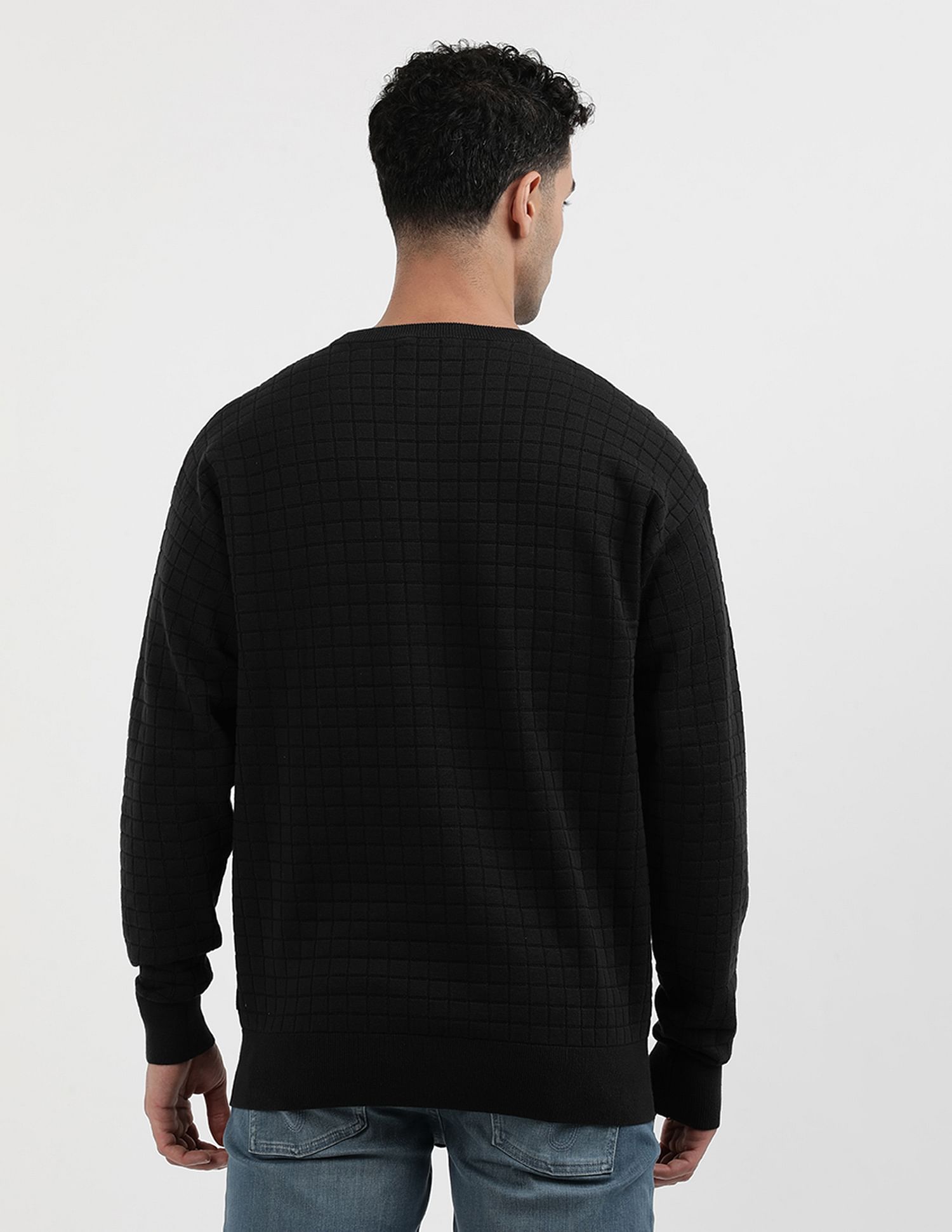 Calvin Klein Jeans Check Pattern Sweater