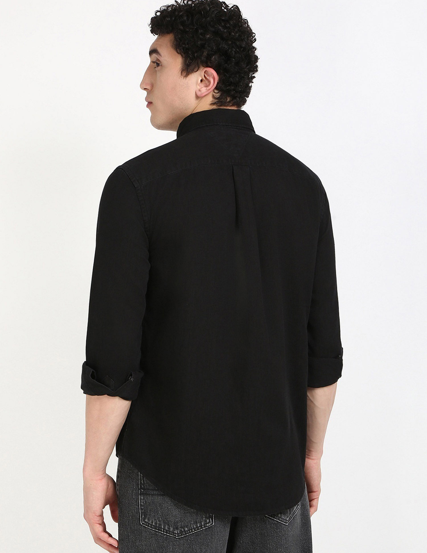 Tommy Hilfiger Solid Regular Fit Twill Woven Shirt