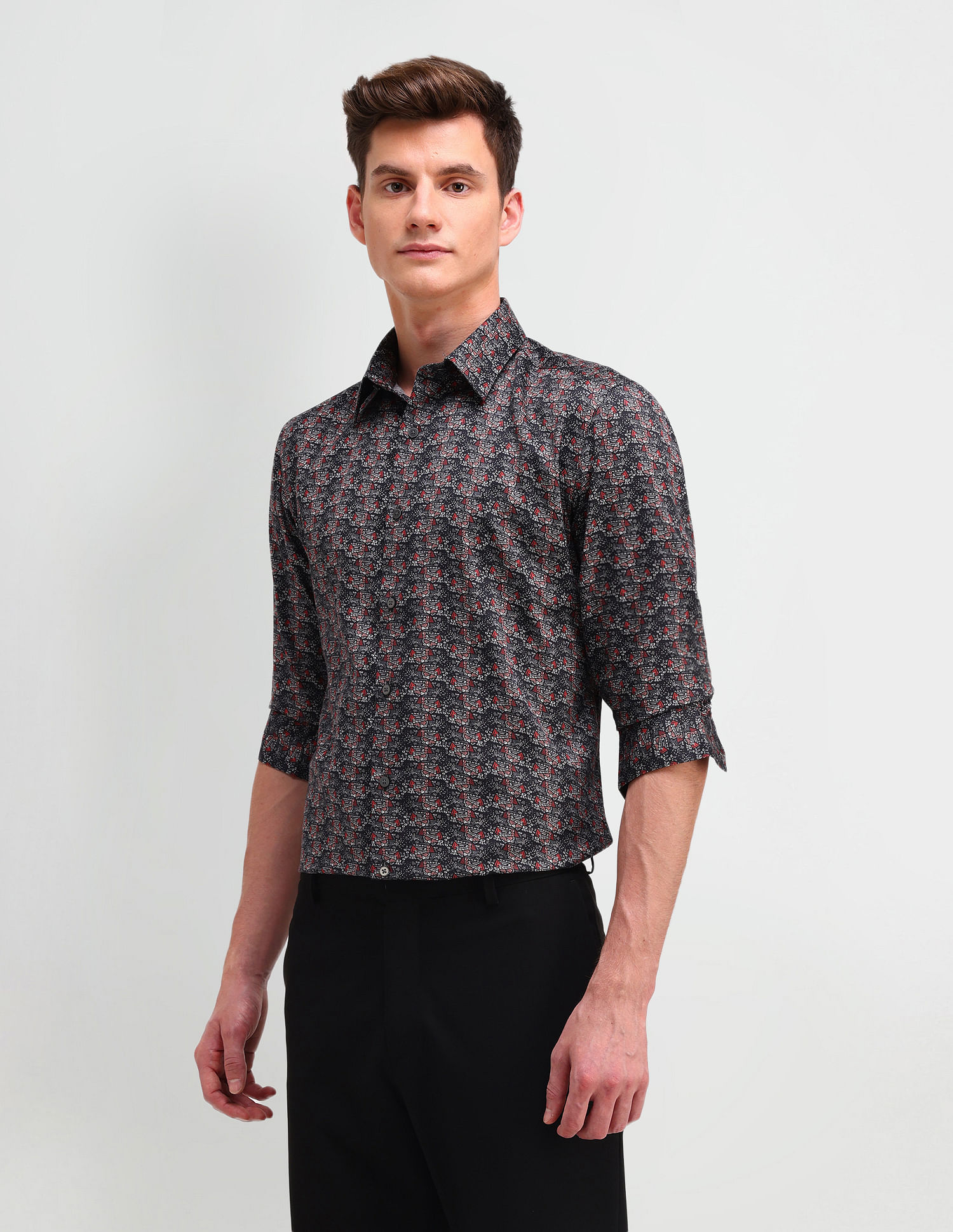 Arrow Newyork Cotton Manhattan Slim Fit Shirt