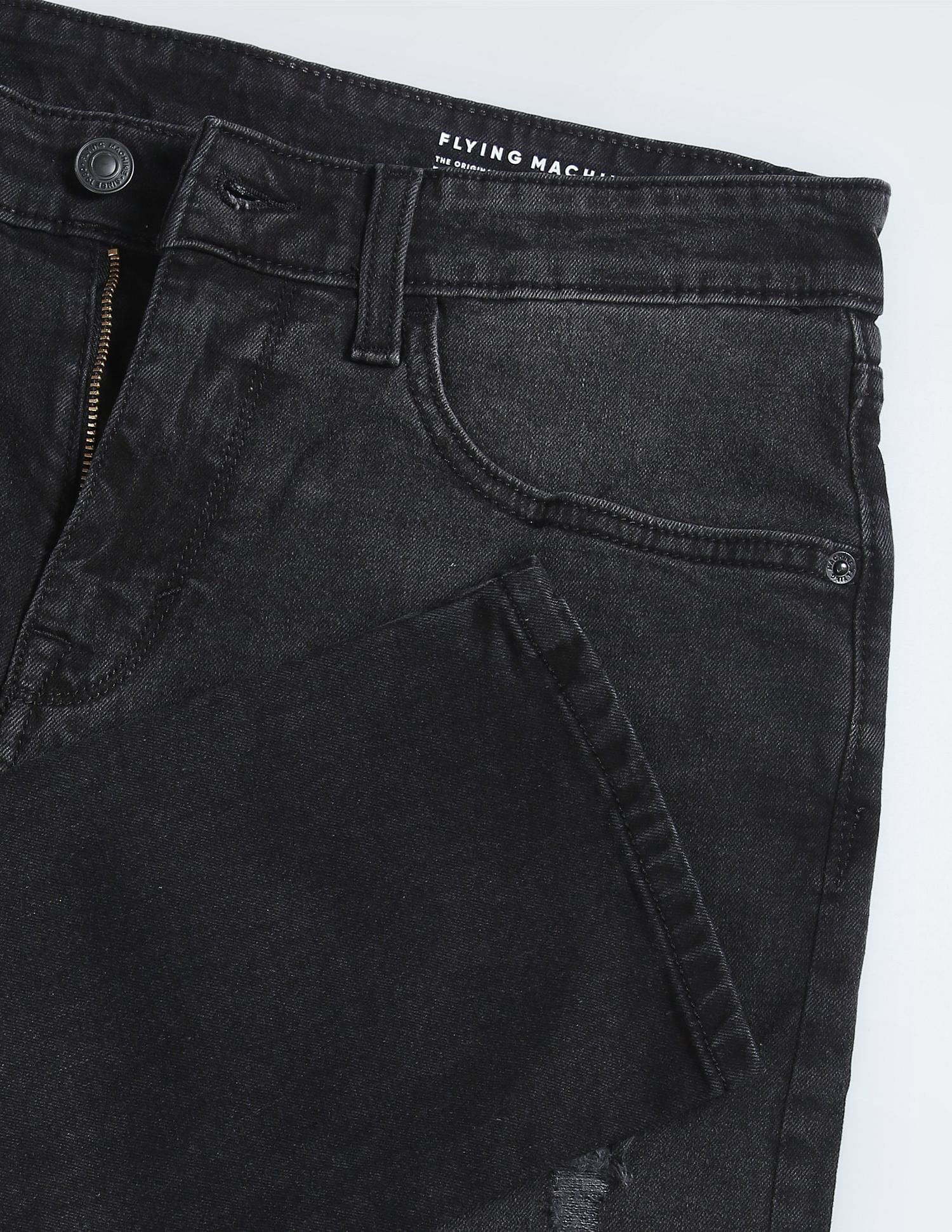 Flying Machine Slim Tapered Lightly Distressed Jeans
