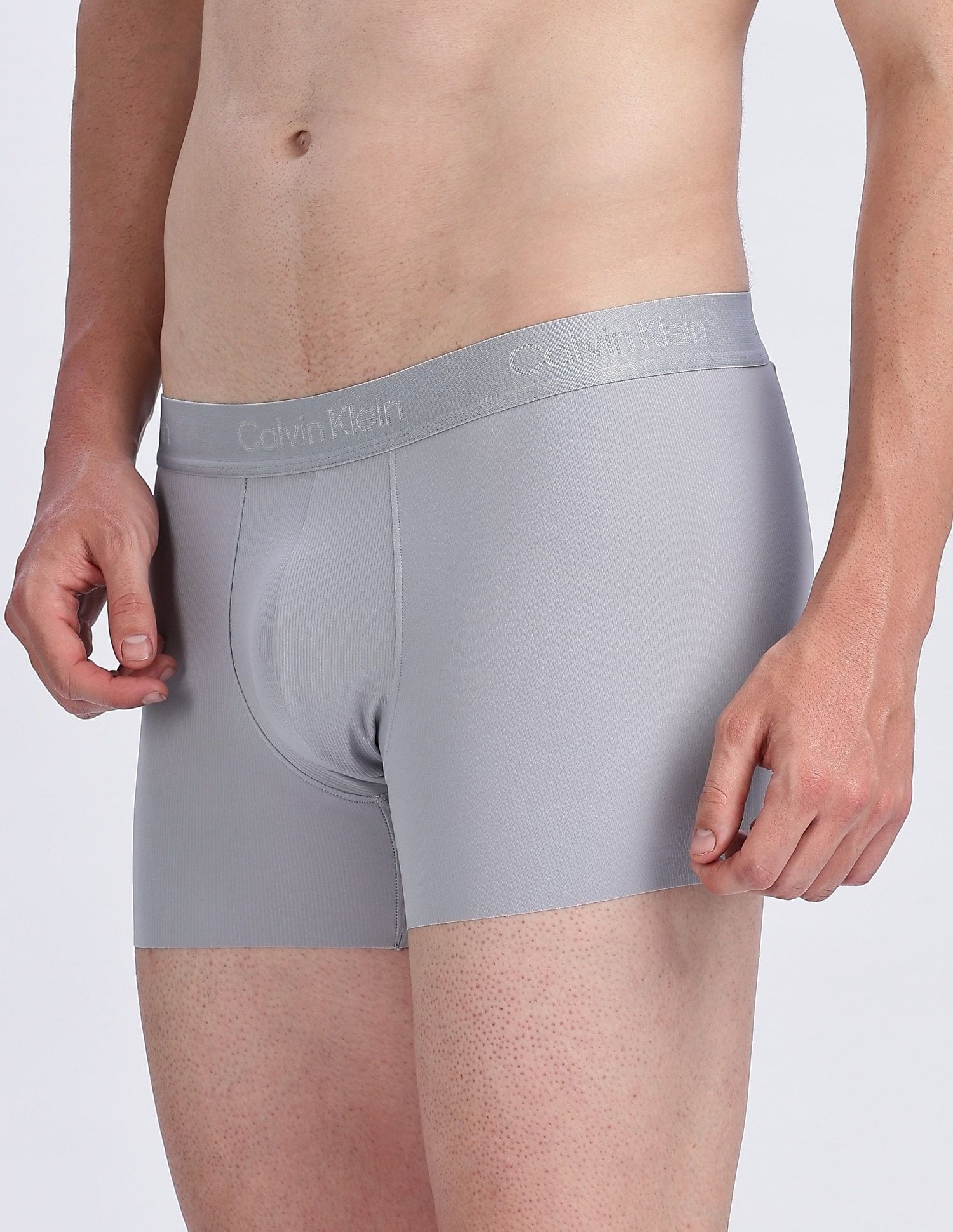 Calvin Klein Underwear Low Rise Solid Grey Trunks