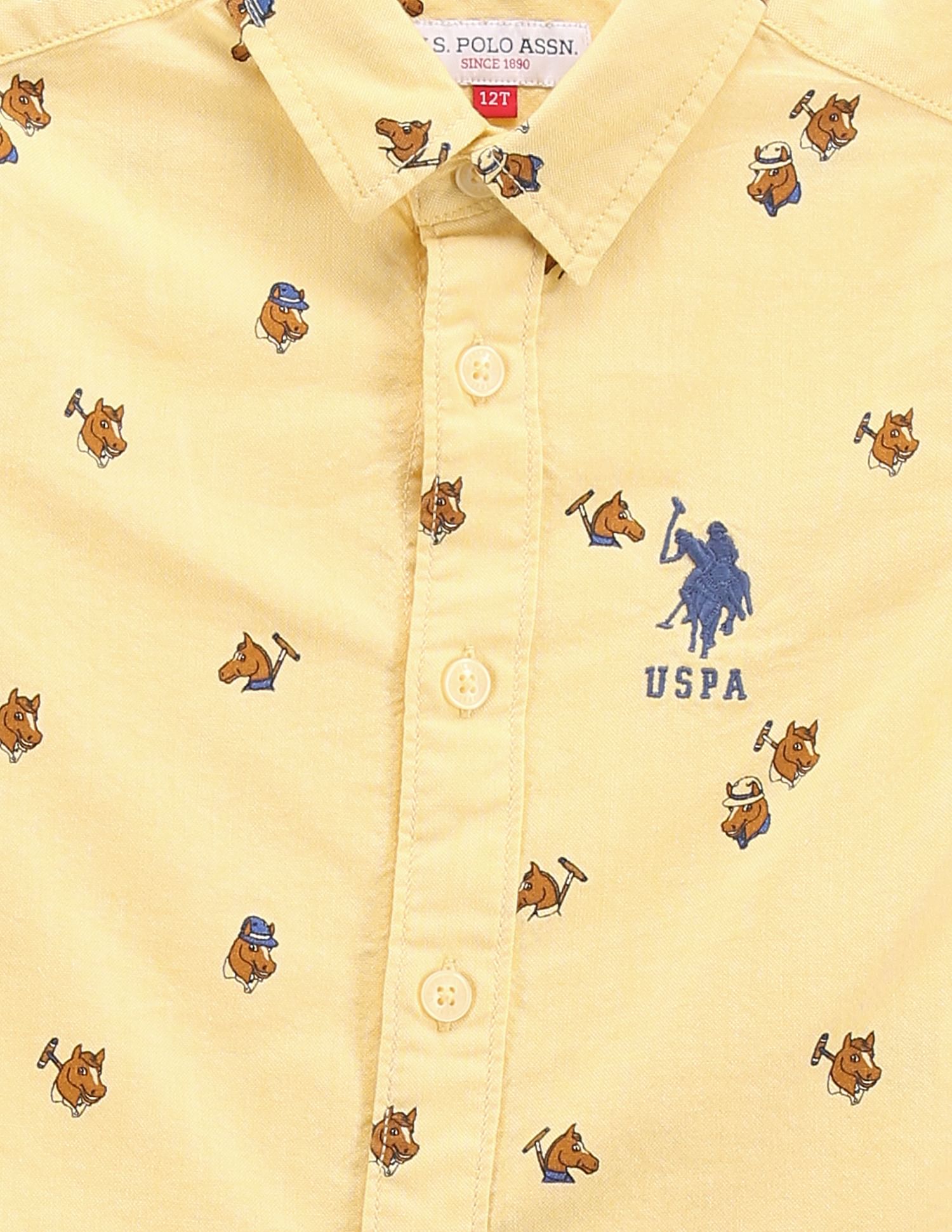 U.S. Polo Assn. Kids Boys Oxford Cotton Shirt