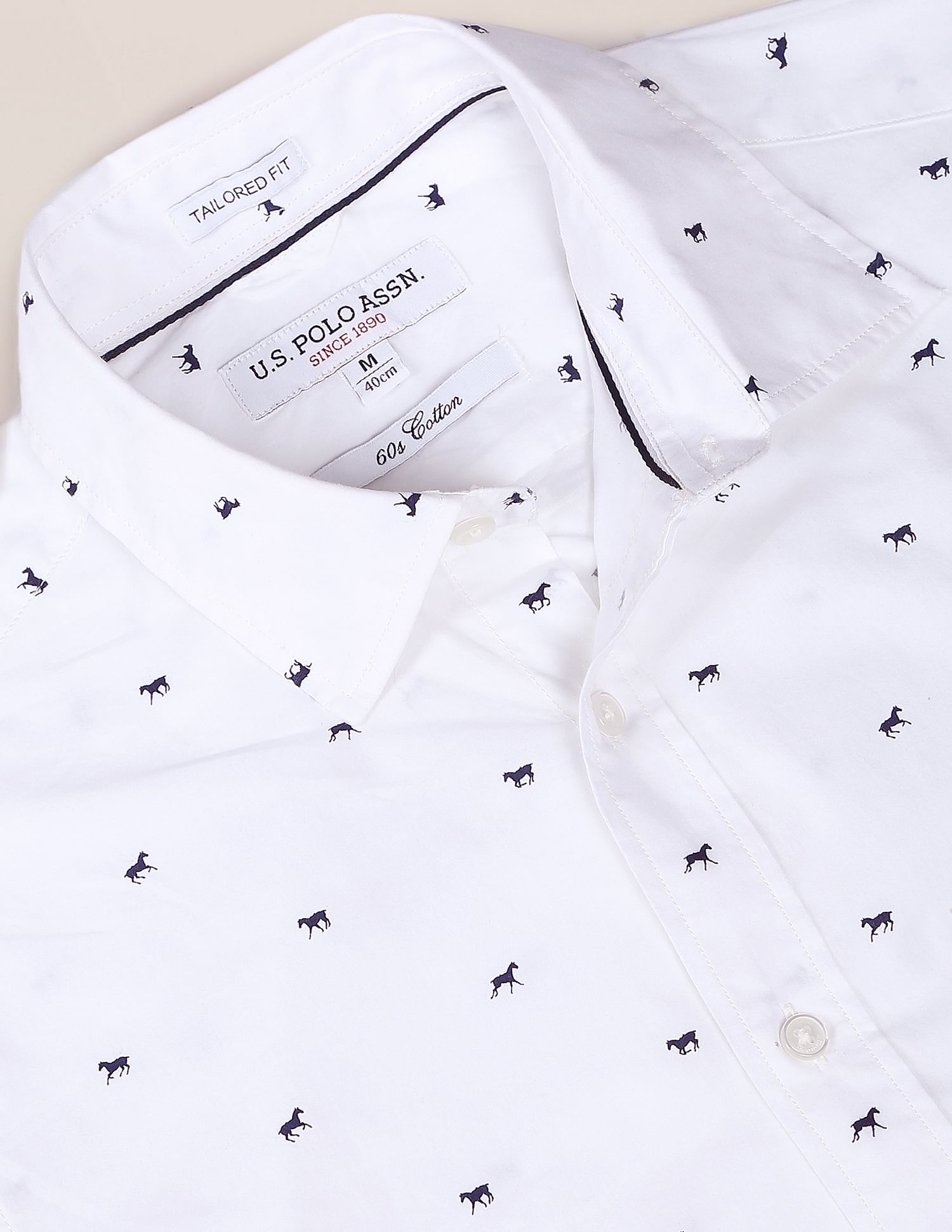 U.S. Polo Assn. Horse Print Cotton Shirt