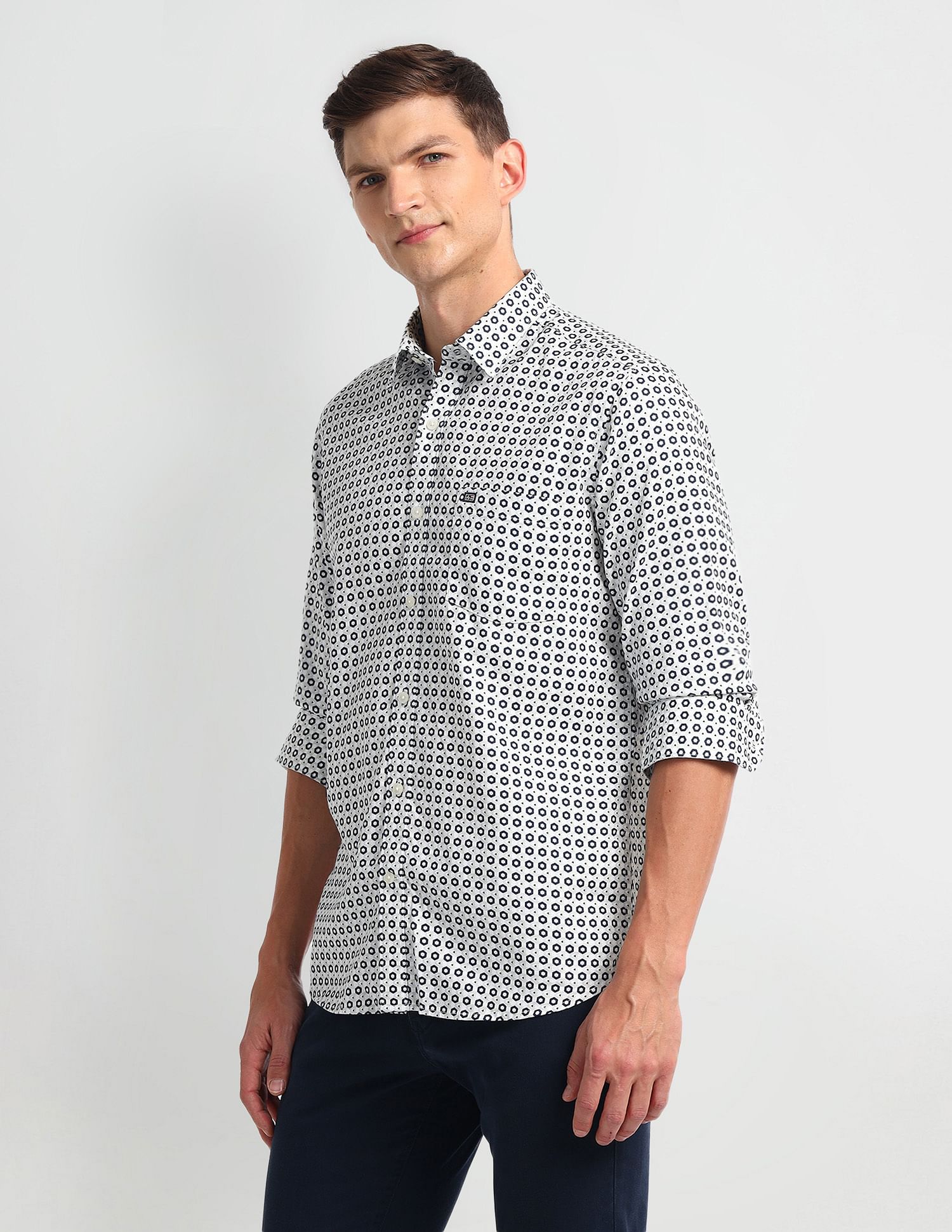 Arrow Sport Manhattan Slim Fit Dobby Shirt