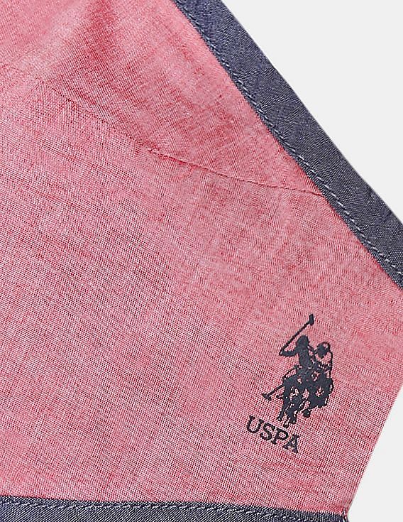 U.S. Polo Assn. Unisex Adults Grey And Pink Triple Layer Reversible Anti Bacterial Reusable Face Masks - Pack Of 3