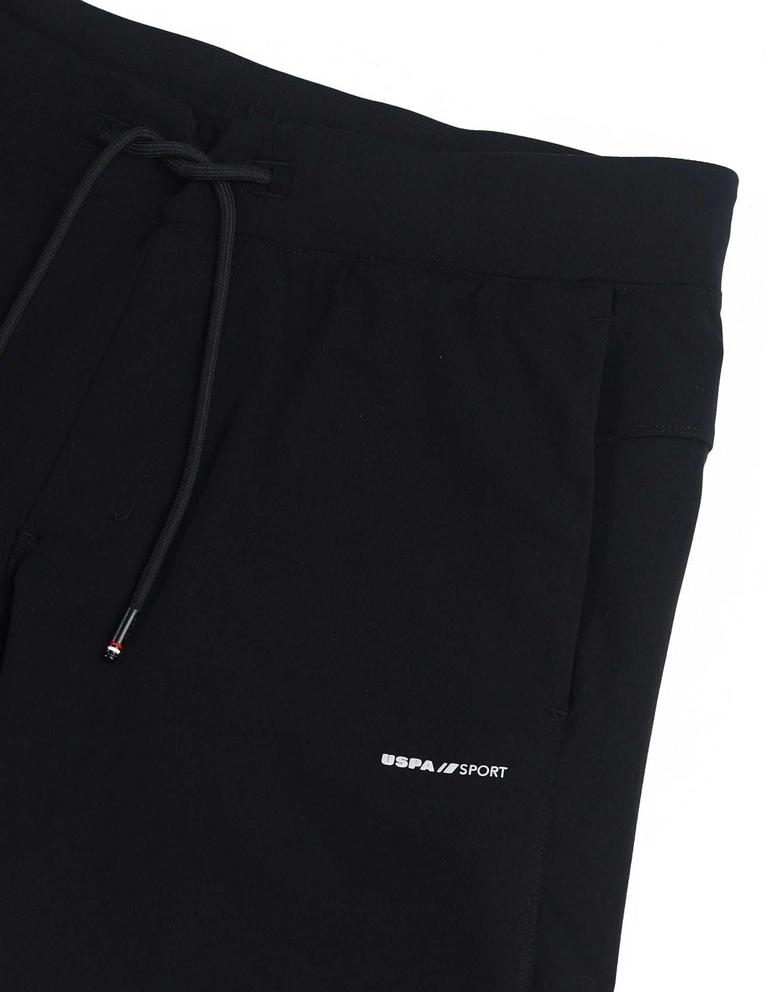 USPA Active Solid Slim Fit Active Shorts