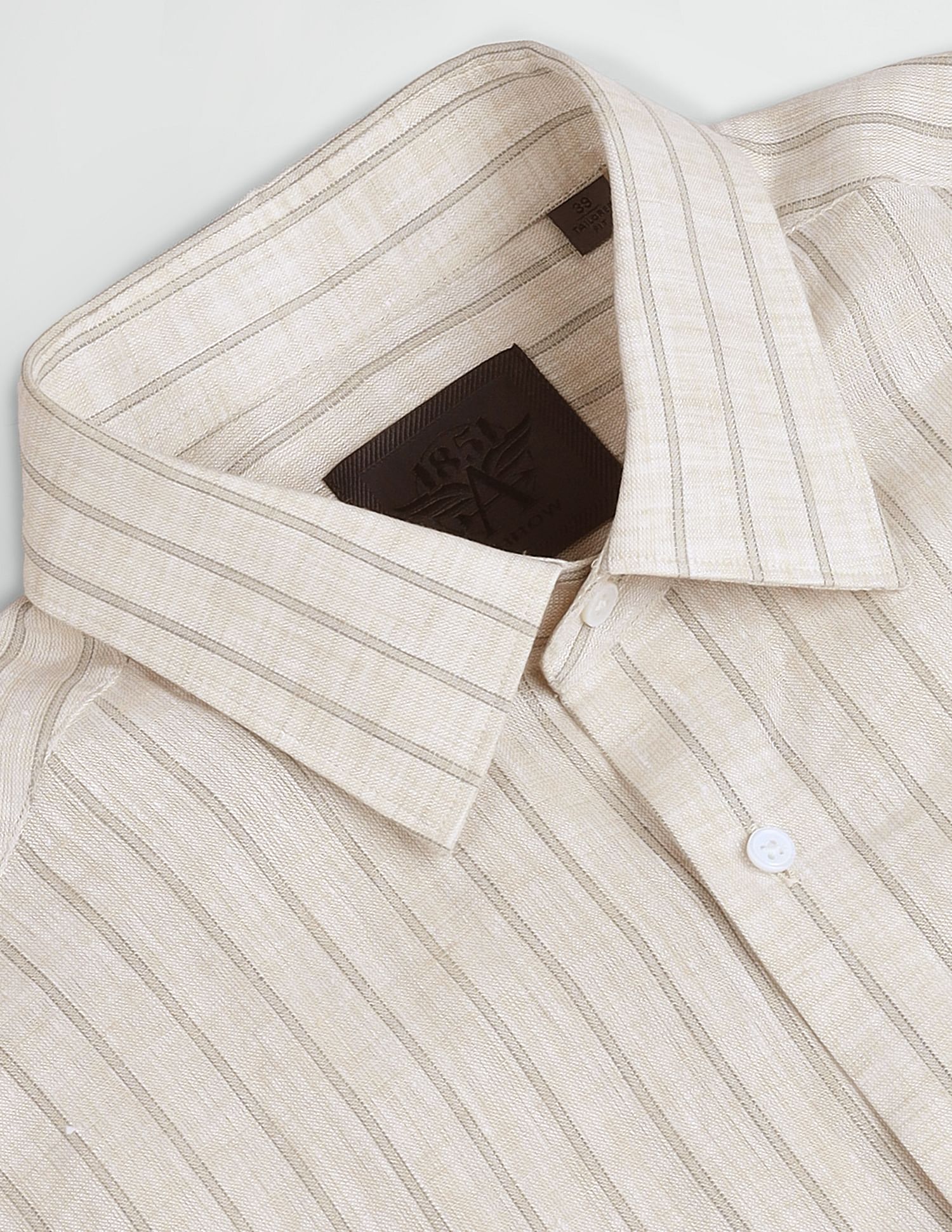 Arrow Manhattan Slim Fit Linen Shirt