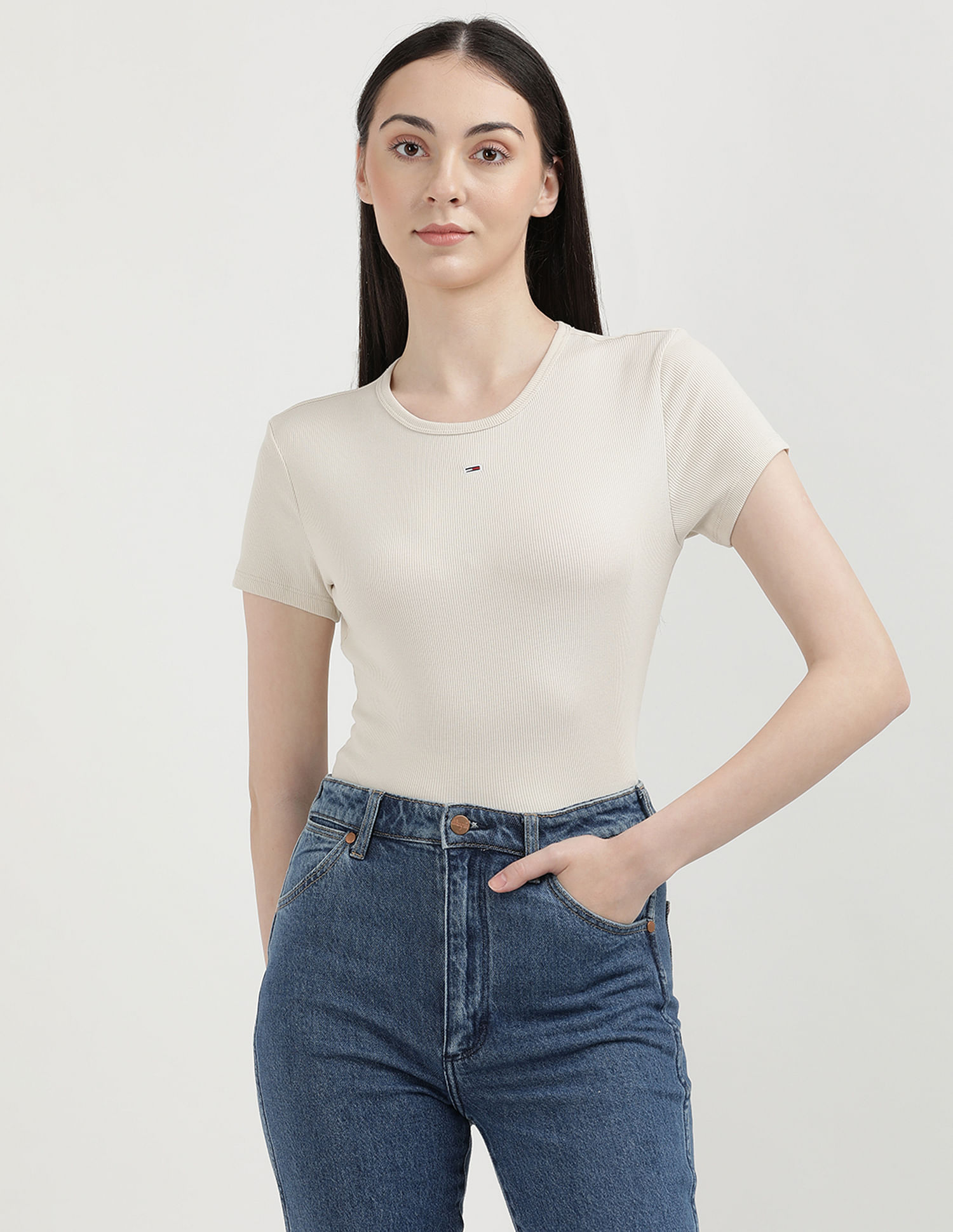 Tommy Hilfiger Slim Fit Essential Rib T-Shirt