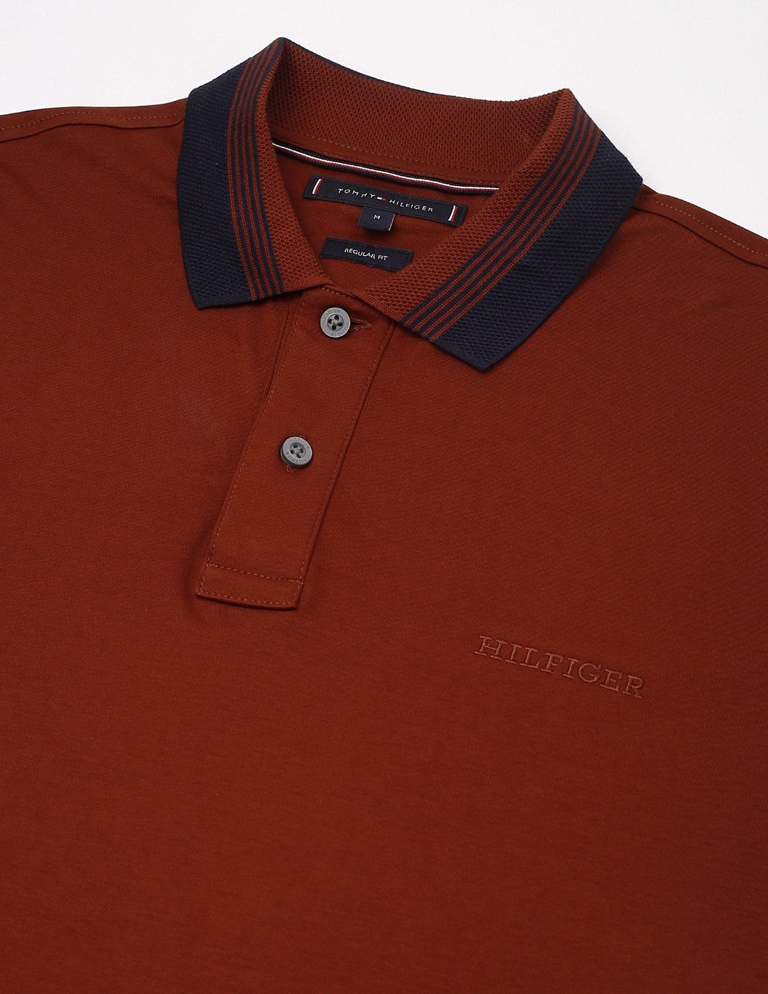 Tommy Hilfiger Solid Regular-Fit Cotton Polo Shirt