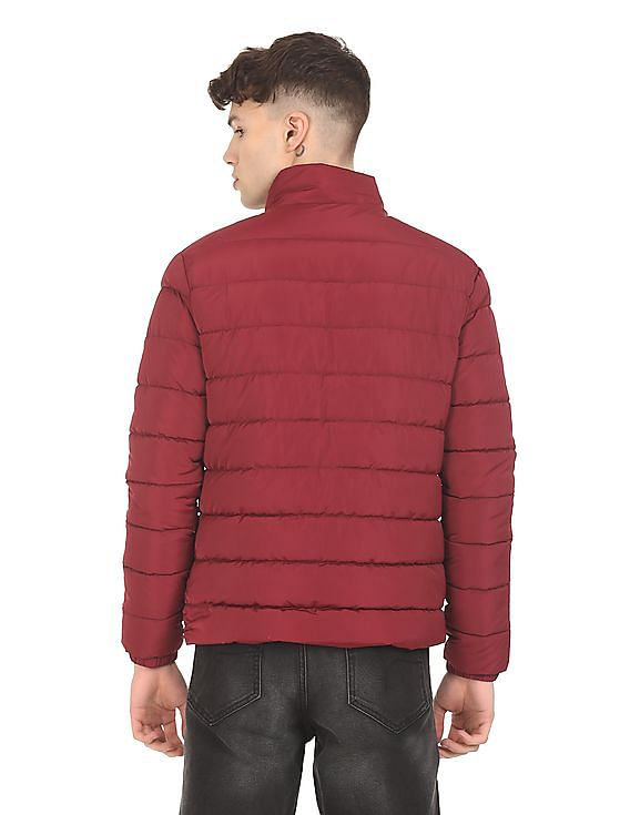 U.S. Polo Assn. High Neck Solid Puffer Jacket