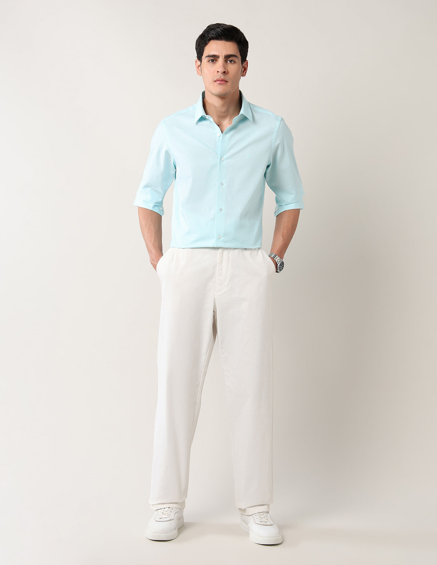 Arrow Newyork Brooklyn Ultra Slim Fit Twill Shirt