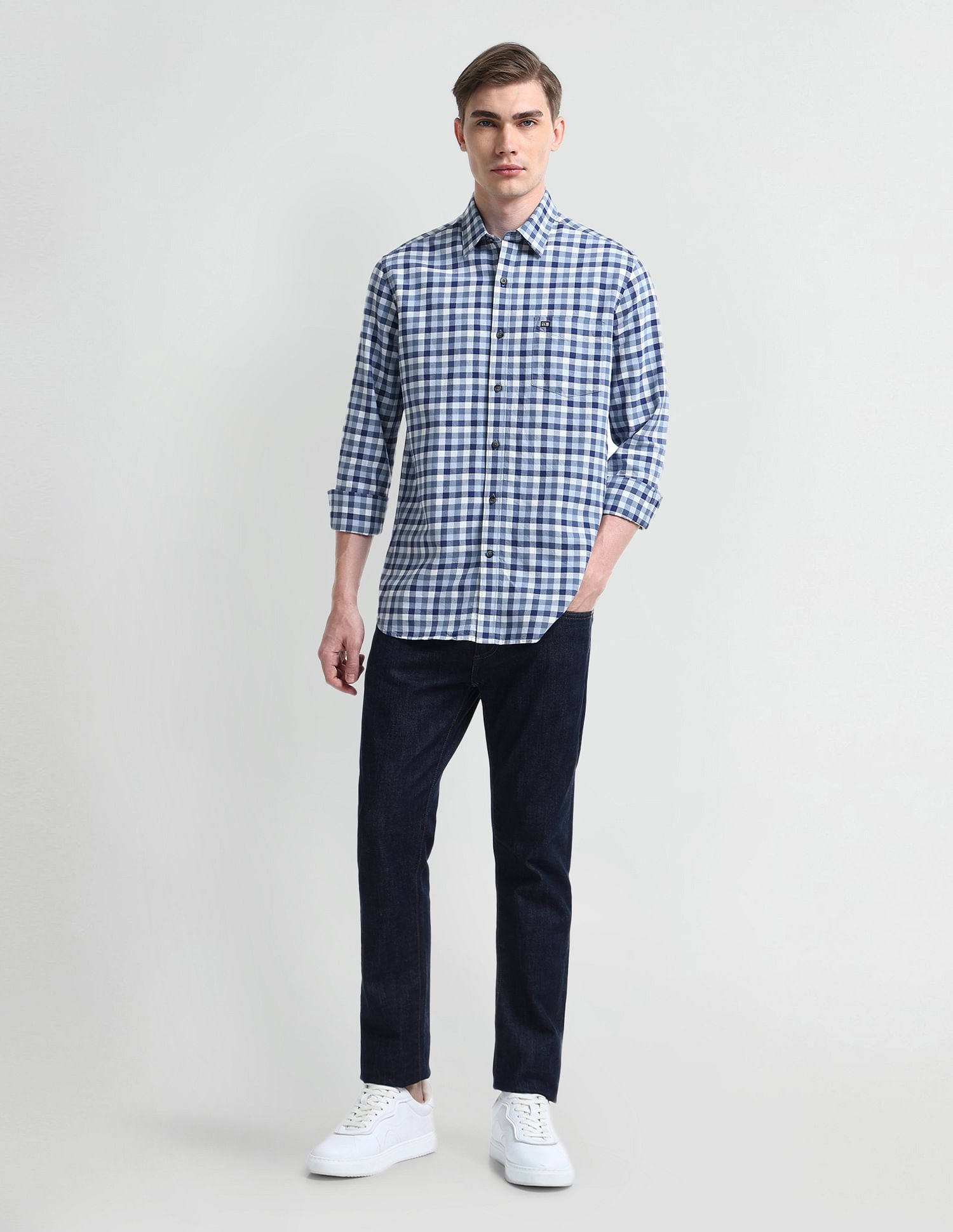 Arrow Sport Buffalo Check Cotton Shirt