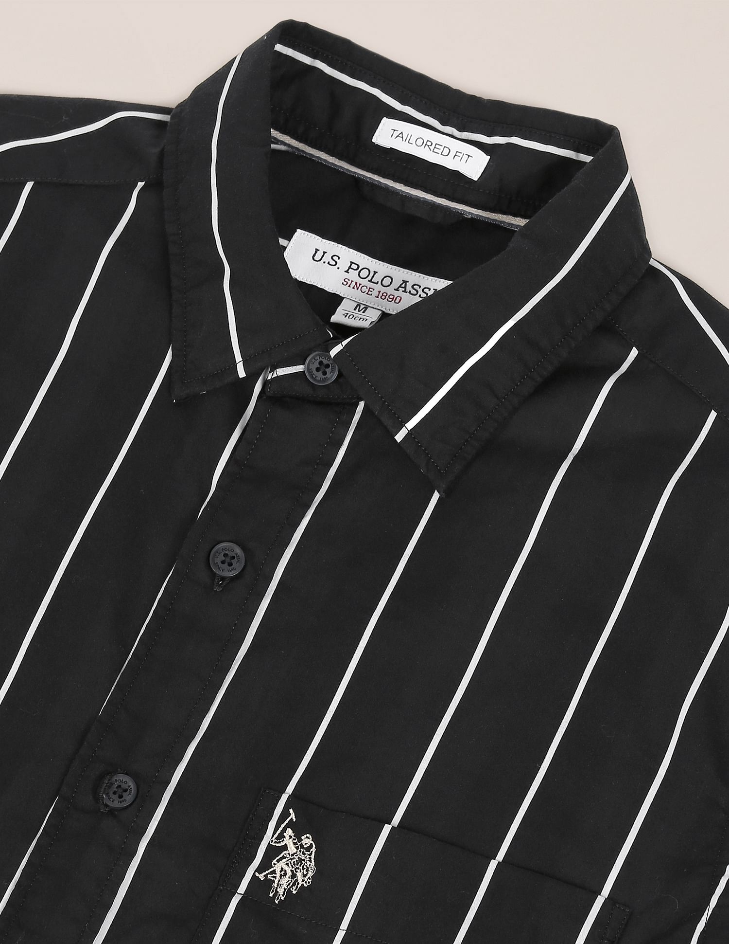 U.S. Polo Assn. Striped Tailored Fit Shirt