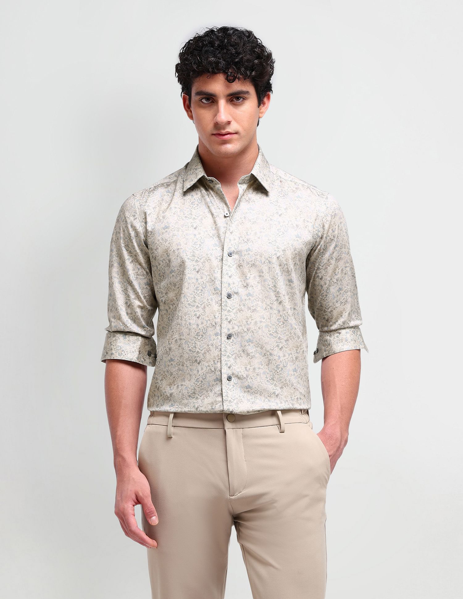 Arrow Newyork Brooklyn Fit Abstract Shirt
