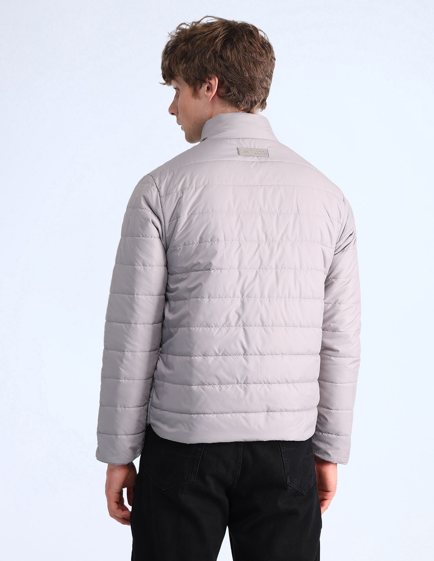 Flying Machine Regular Fit Solid Padded Jacket