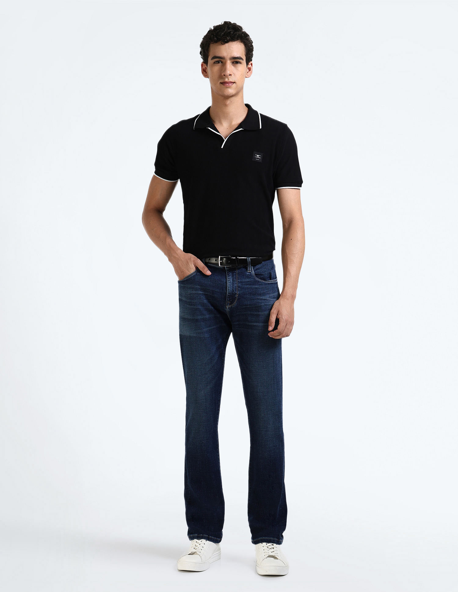 Flying Machine F-Jango Straight Fit Stone Wash Jeans