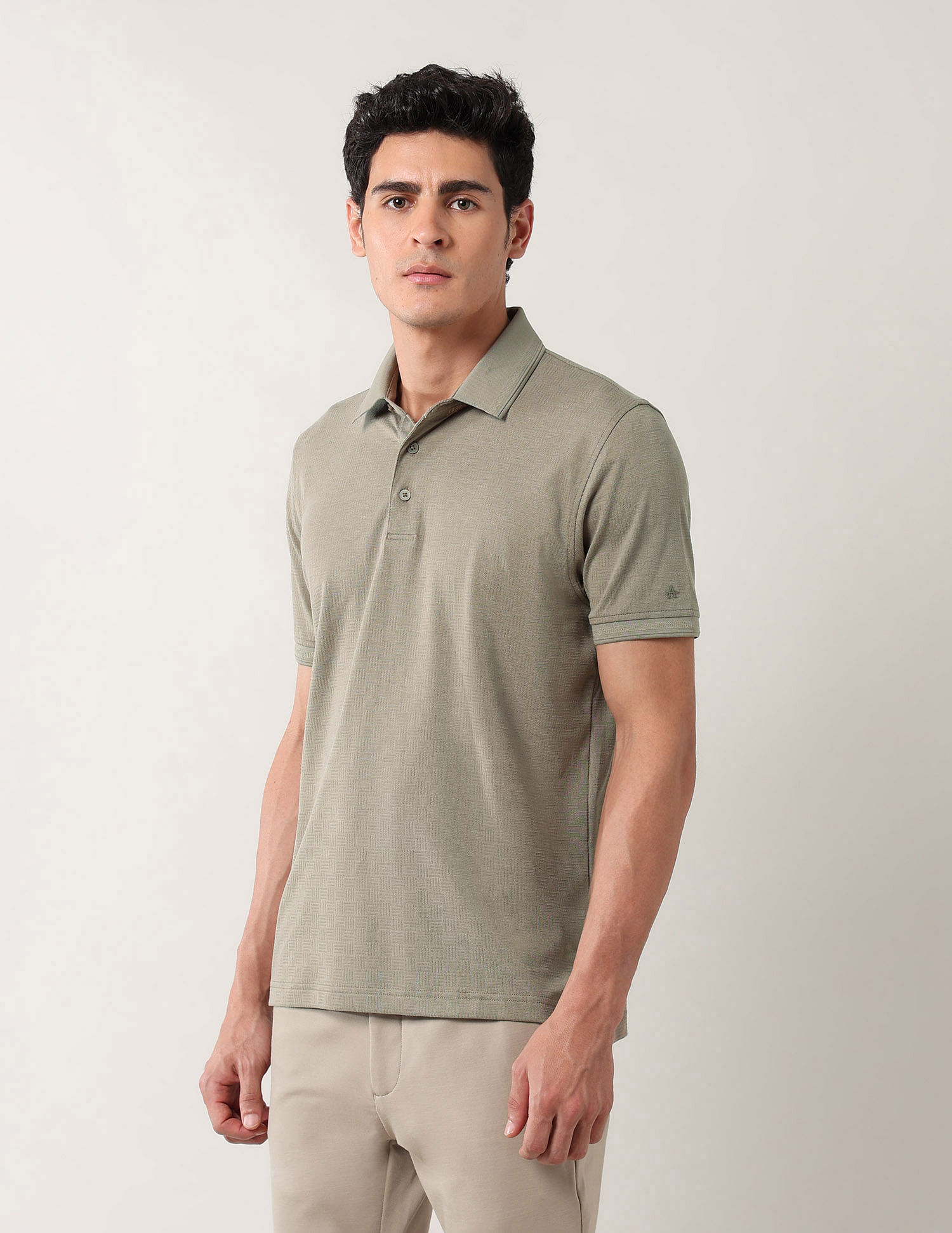 Arrow Solid Pure Cotton Polo Shirt