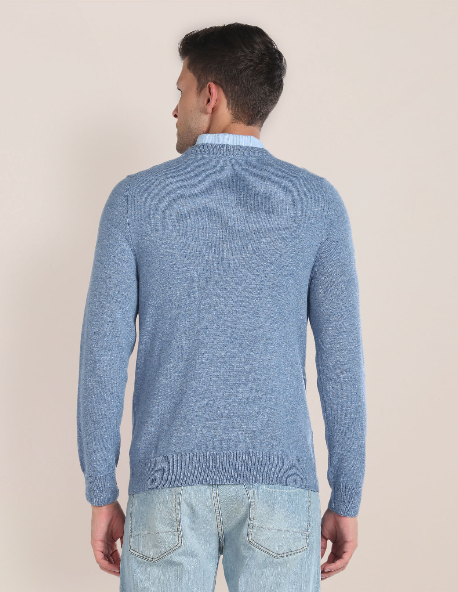 U.S. Polo Assn. Crew Neck Horizontal Stripe Sweater