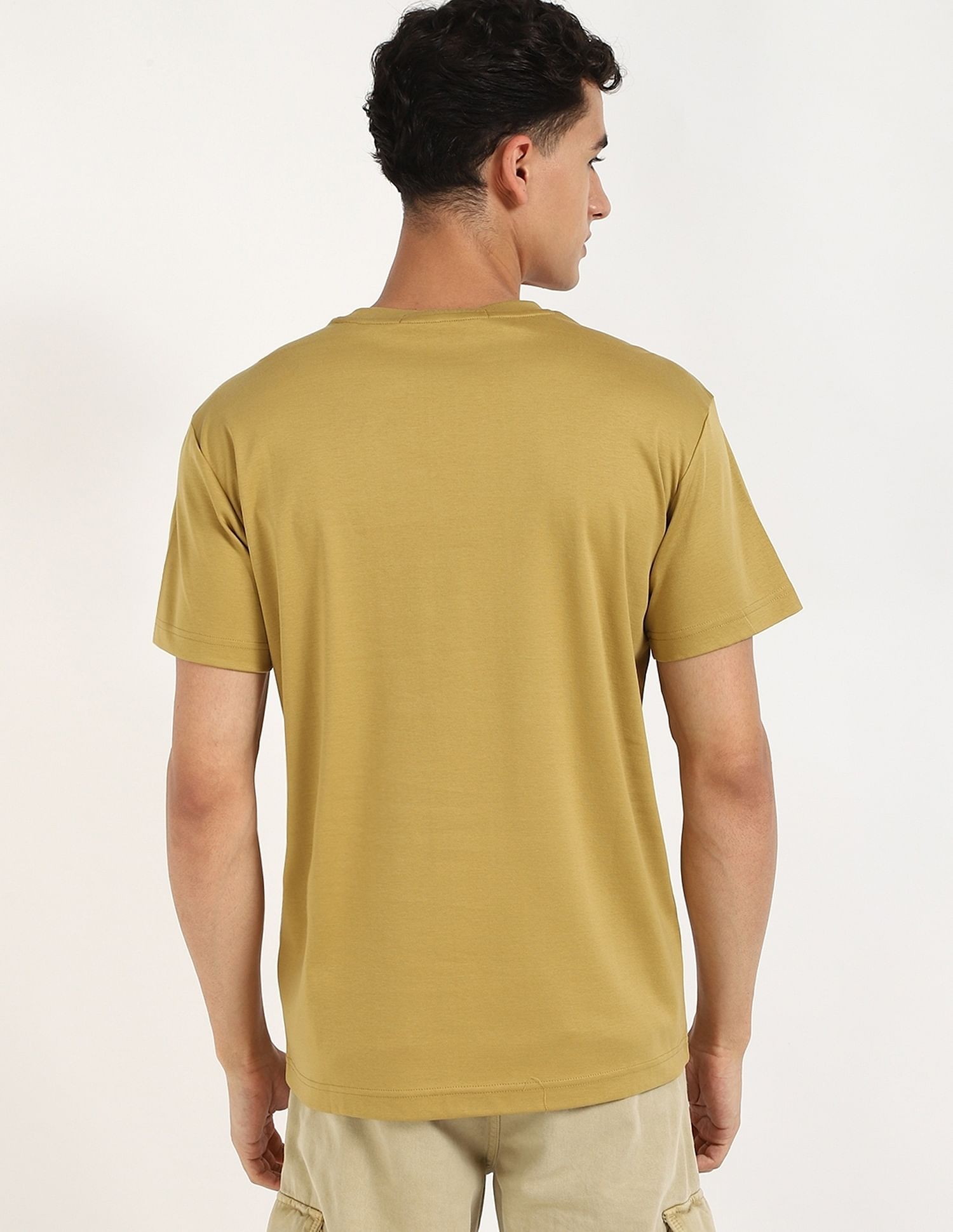 Calvin Klein Jeans Embroidered Logo Regular-Fit Cotton T Shirt