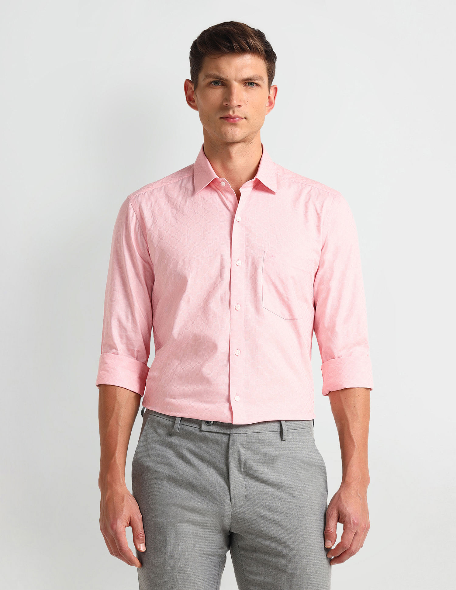 Arrow Manhattan Slim Fit Dobby Shirt