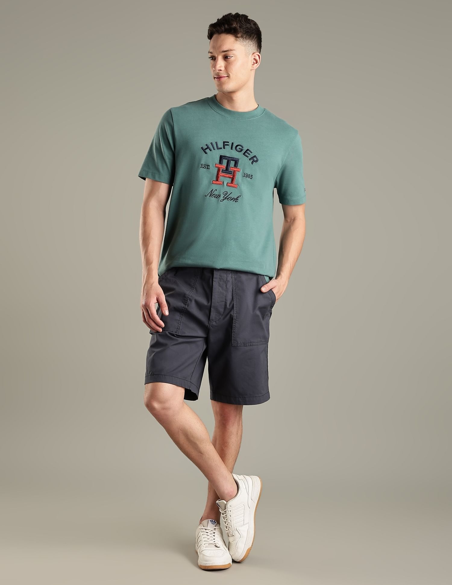 Tommy Hilfiger Embroidered Logo Regular-Fit Cotton T-Shirt