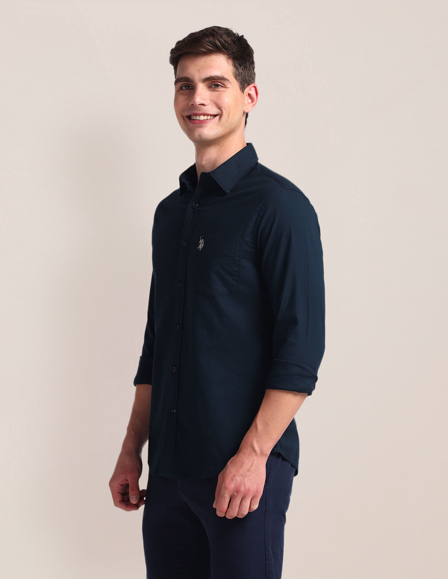 U.S. Polo Assn. Solid Dobby Shirt