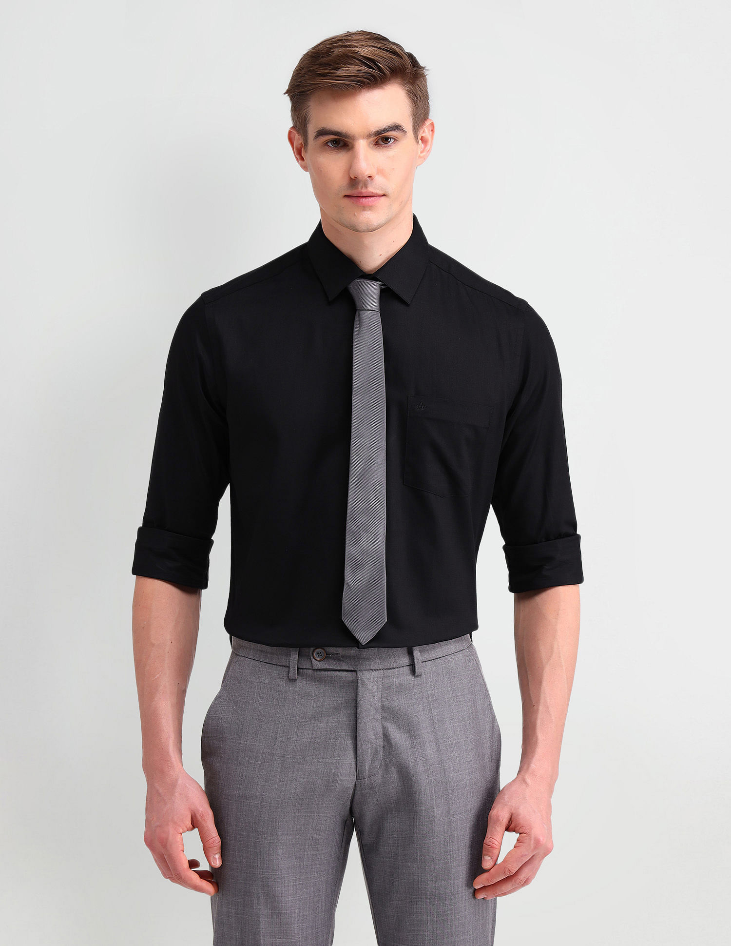 Arrow Dobby Slim Fit Solid Shirt