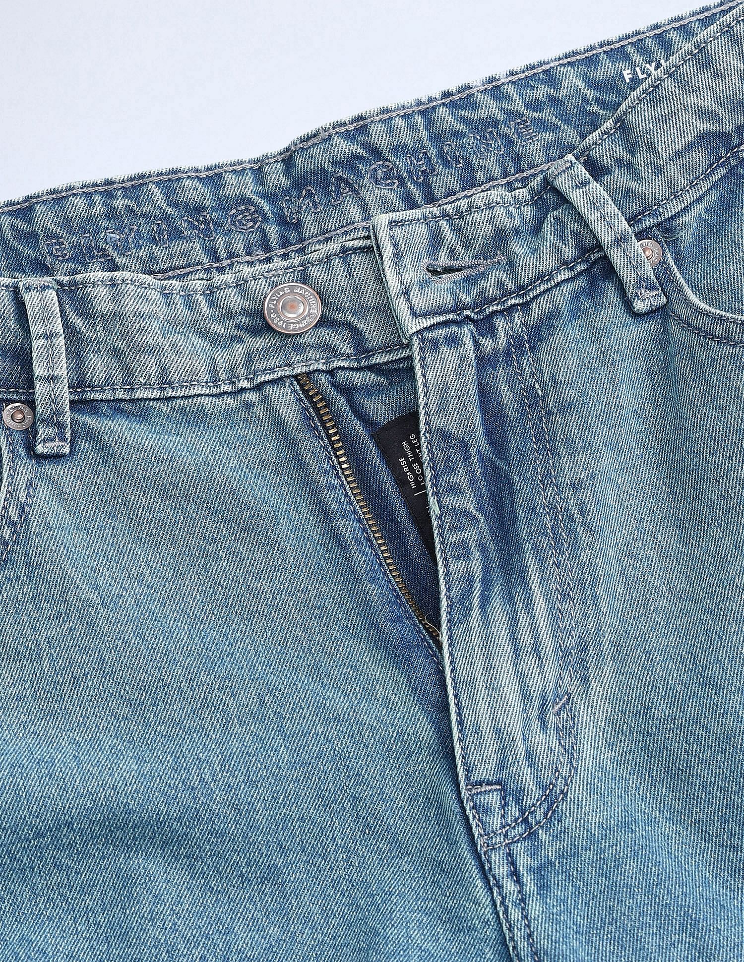 Flying Machine Cobain 90'S Loose Fit Blue Jeans