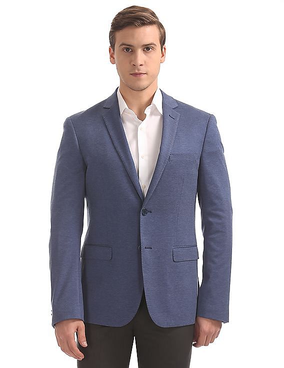 AD by Arvind Slim Fit Single Breasted Blazer