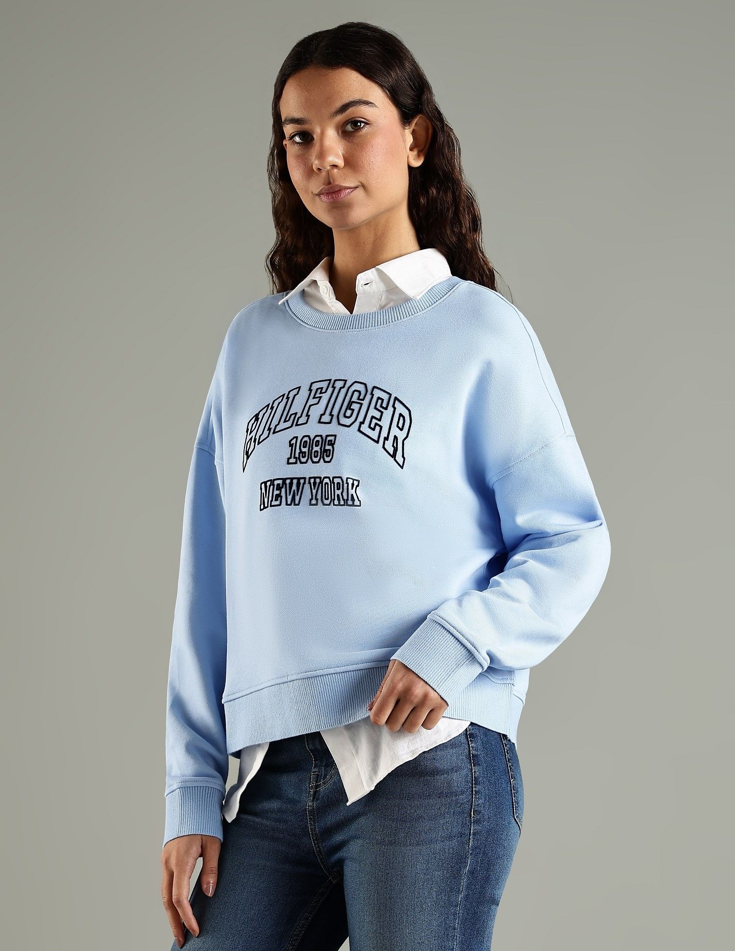 Tommy Hilfiger Regular Fit Cotton Crew Neck Sweatshirt