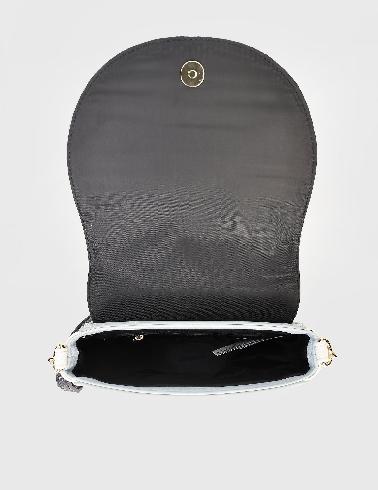 Tommy Hilfiger Solid Blue PU Sling Bags