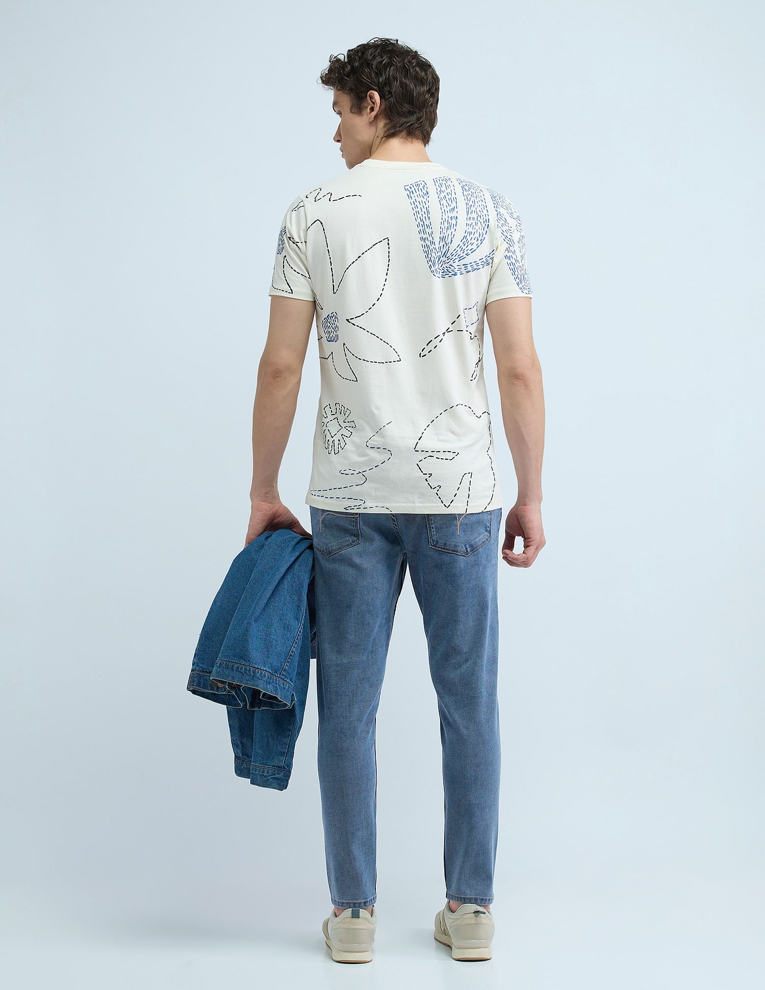 Flying Machine Mankle Relaxed Tapered Drop Crotch Jeans