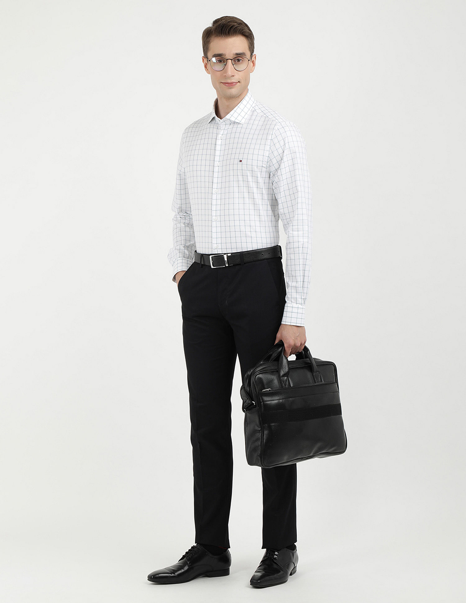 Tommy Hilfiger Dobby Windowpane Checked Shirt