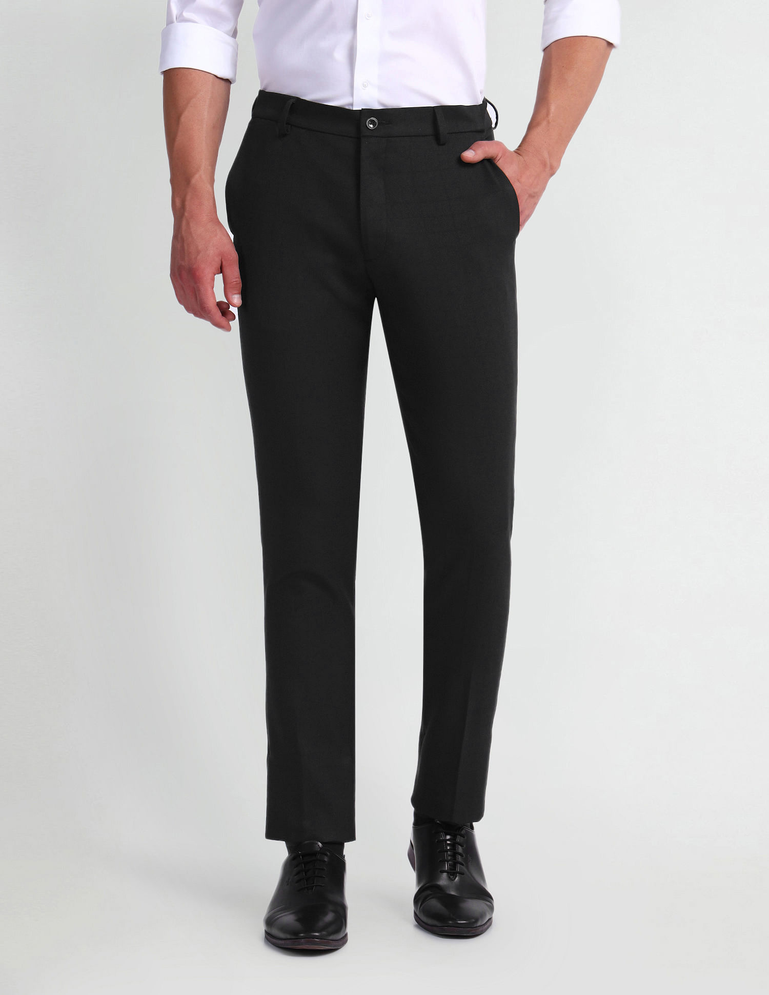 Arrow Newyork Smart Flex Super Slim Fit Trousers
