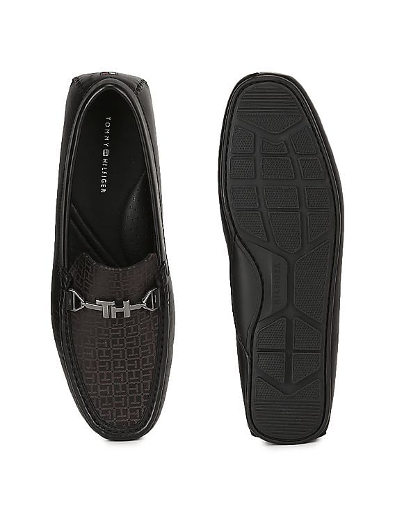 Tommy hilfiger on sale loafers black