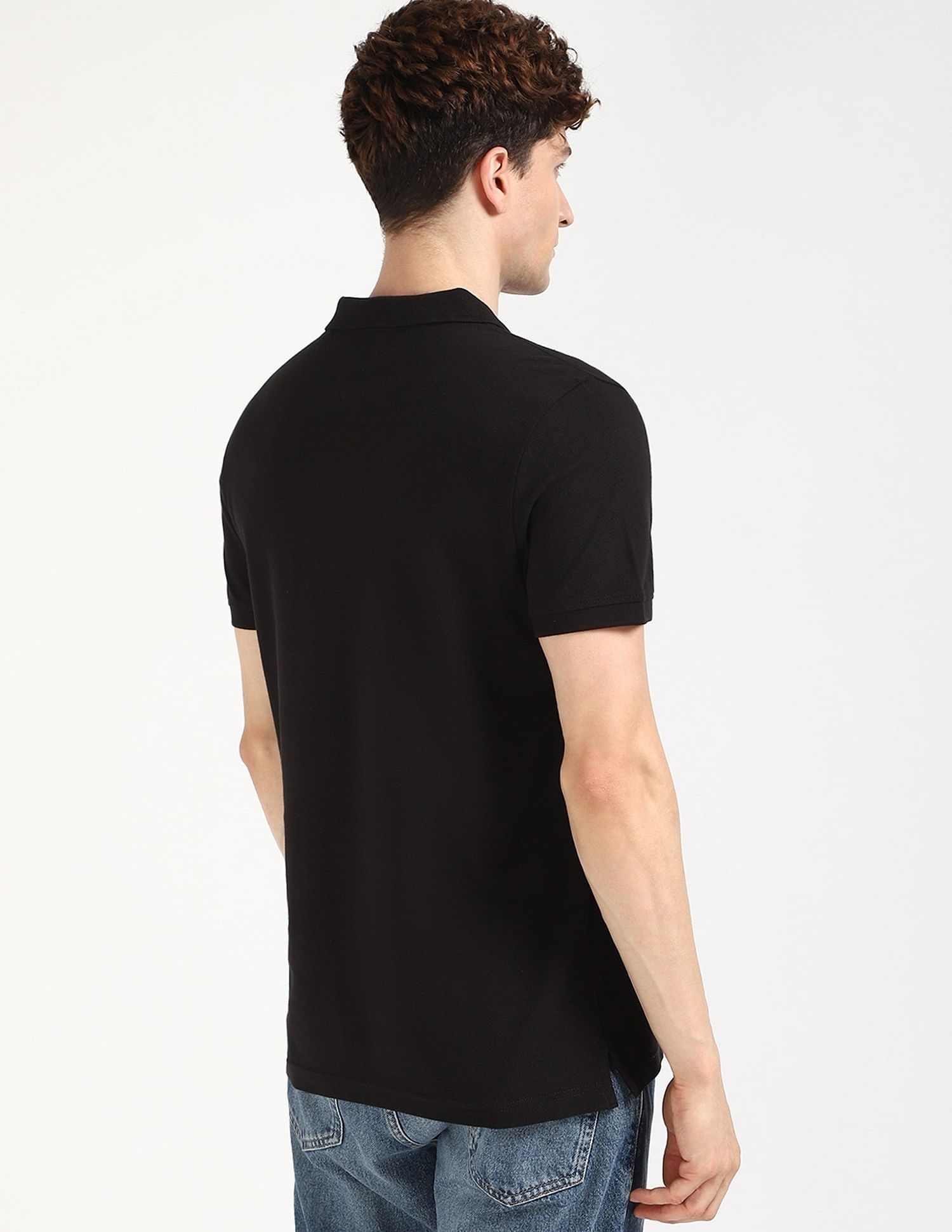 Tommy Hilfiger Solid Slim-Fit Cotton Polo Shirt