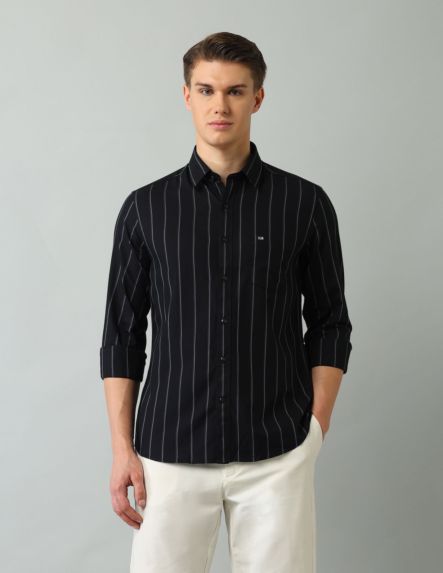 Arrow Sport Slim Fit Striped Shirt