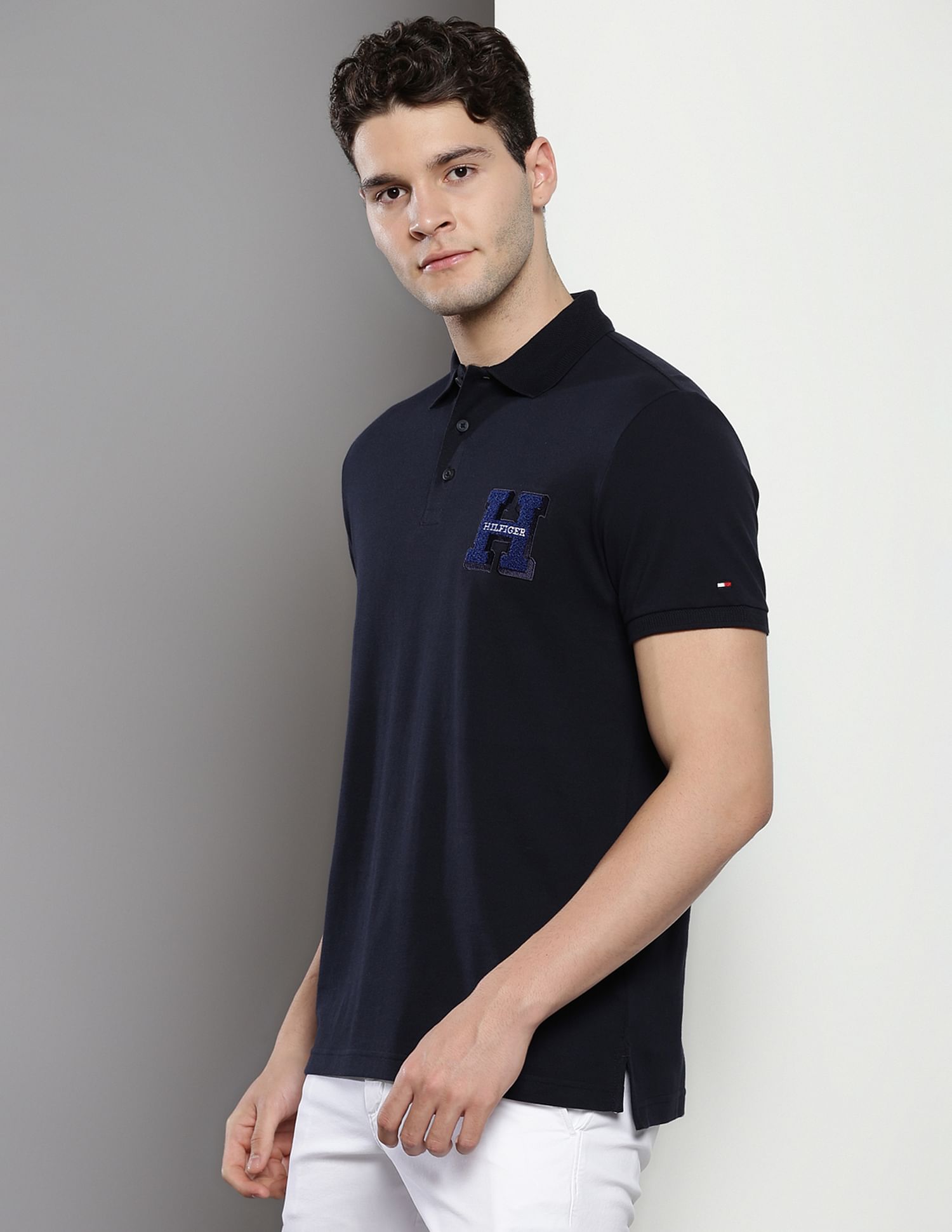Tommy Hilfiger Sustainable Boucle Solid Polo Shirt