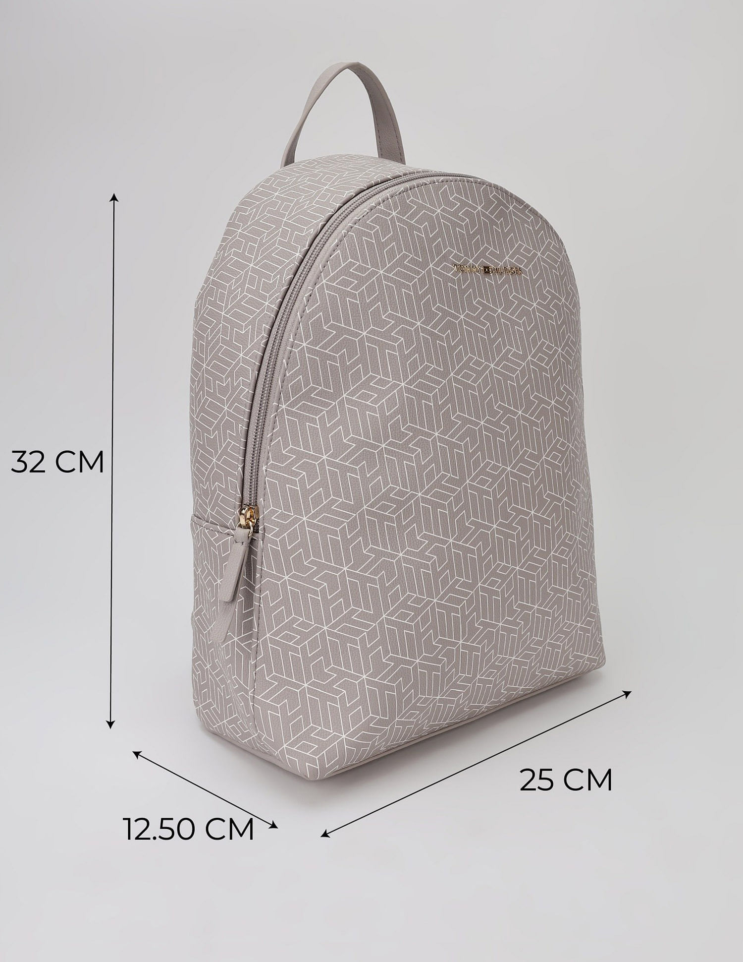 Tommy Hilfiger Logo Brown Pu Backpack