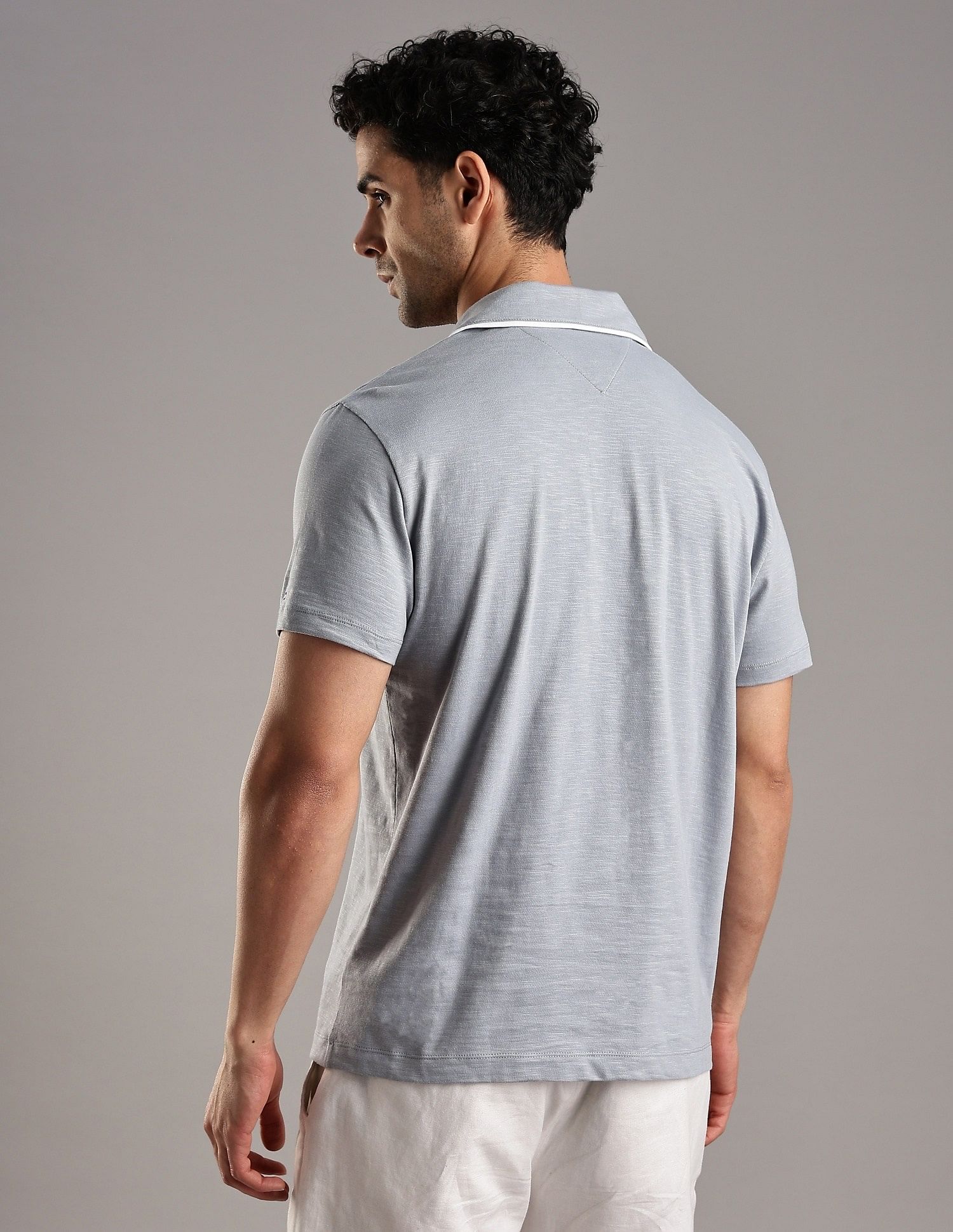 Tommy Hilfiger Printed Regular-Fit Cotton Polo T-Shirt