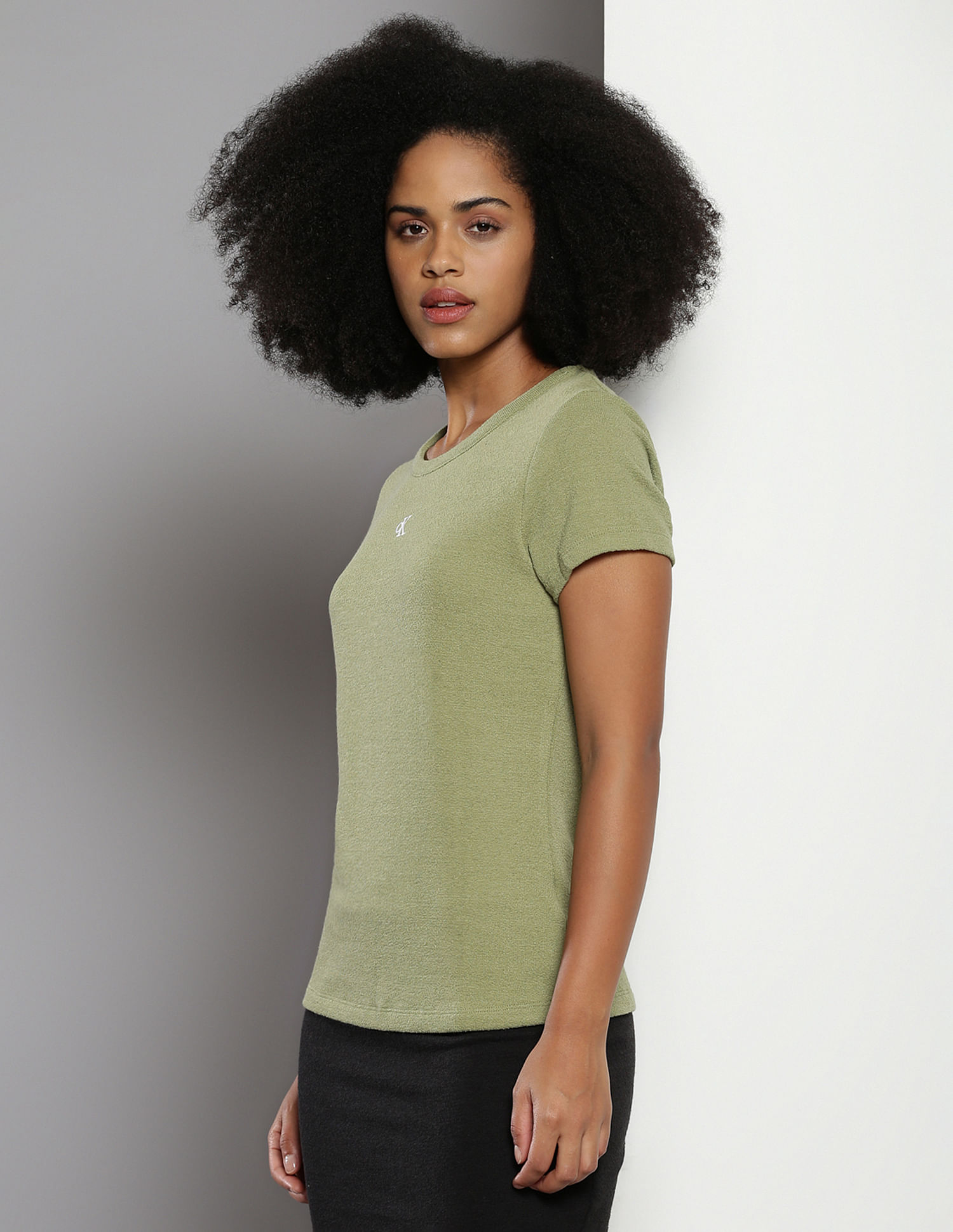 Calvin Klein Slub Ribbed Slim T-Shirt