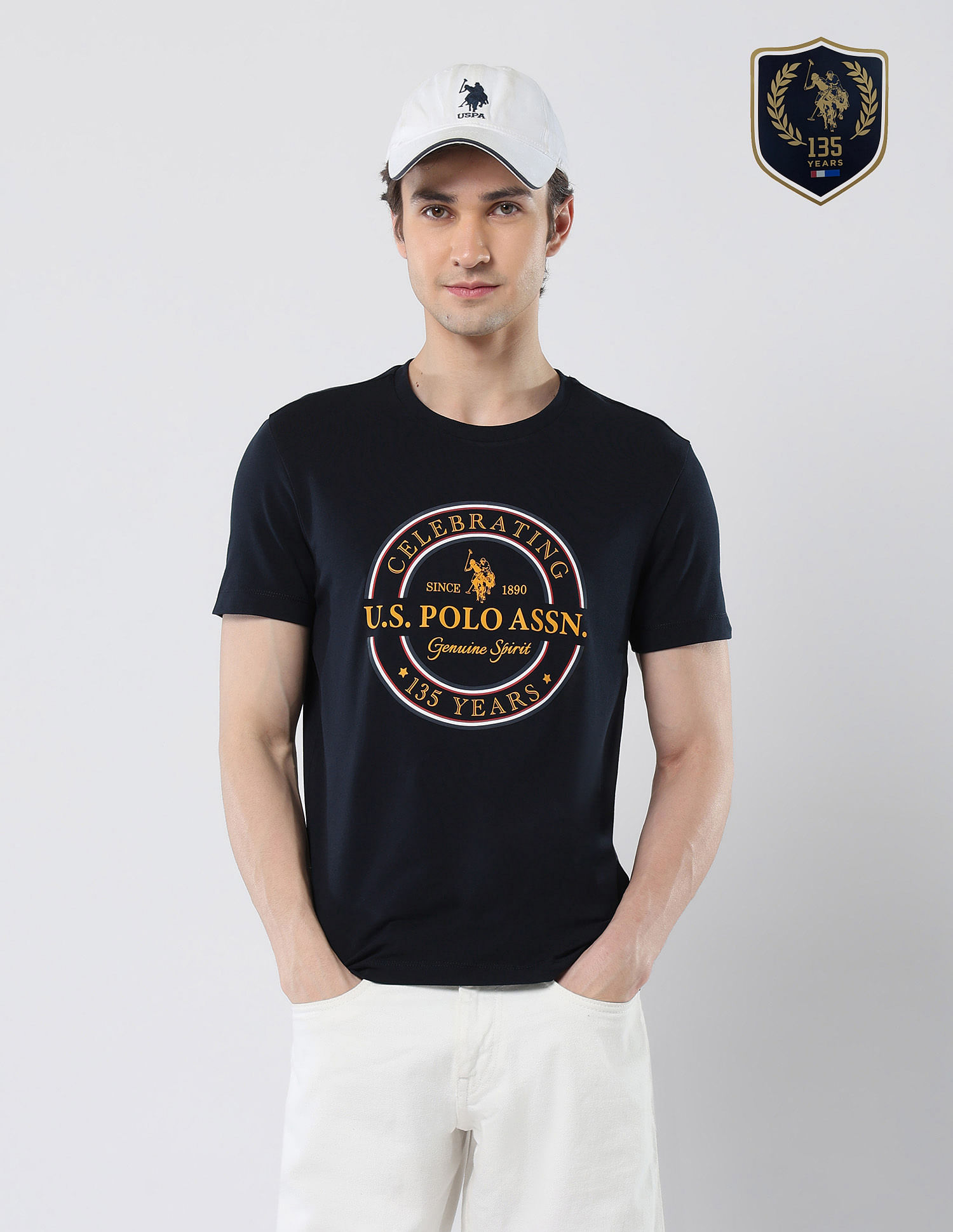 U.S. Polo Assn. Brand Printed 135 Anniversary T-Shirt