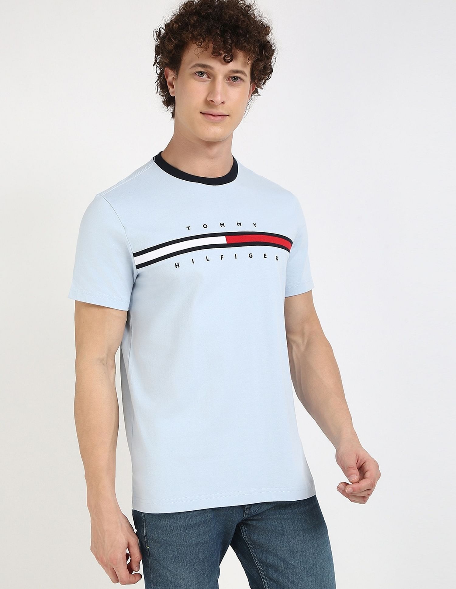 Tommy Hilfiger Embroidered Logo Regular-Fit Cotton T-Shirt