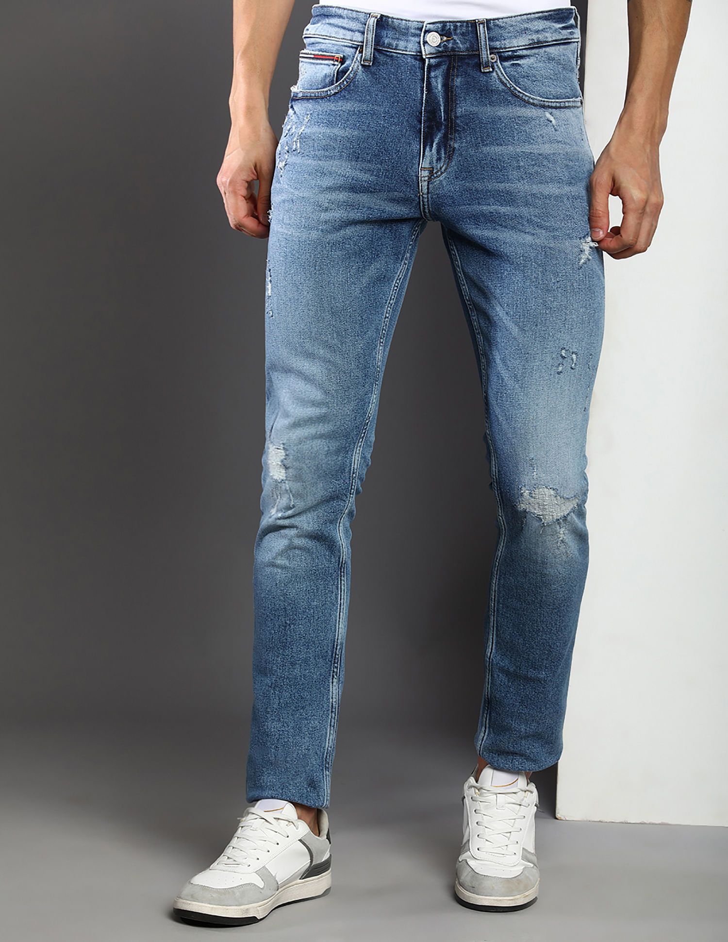 Tommy Hilfiger Stone Wash Scanton Slim Fit Jeans