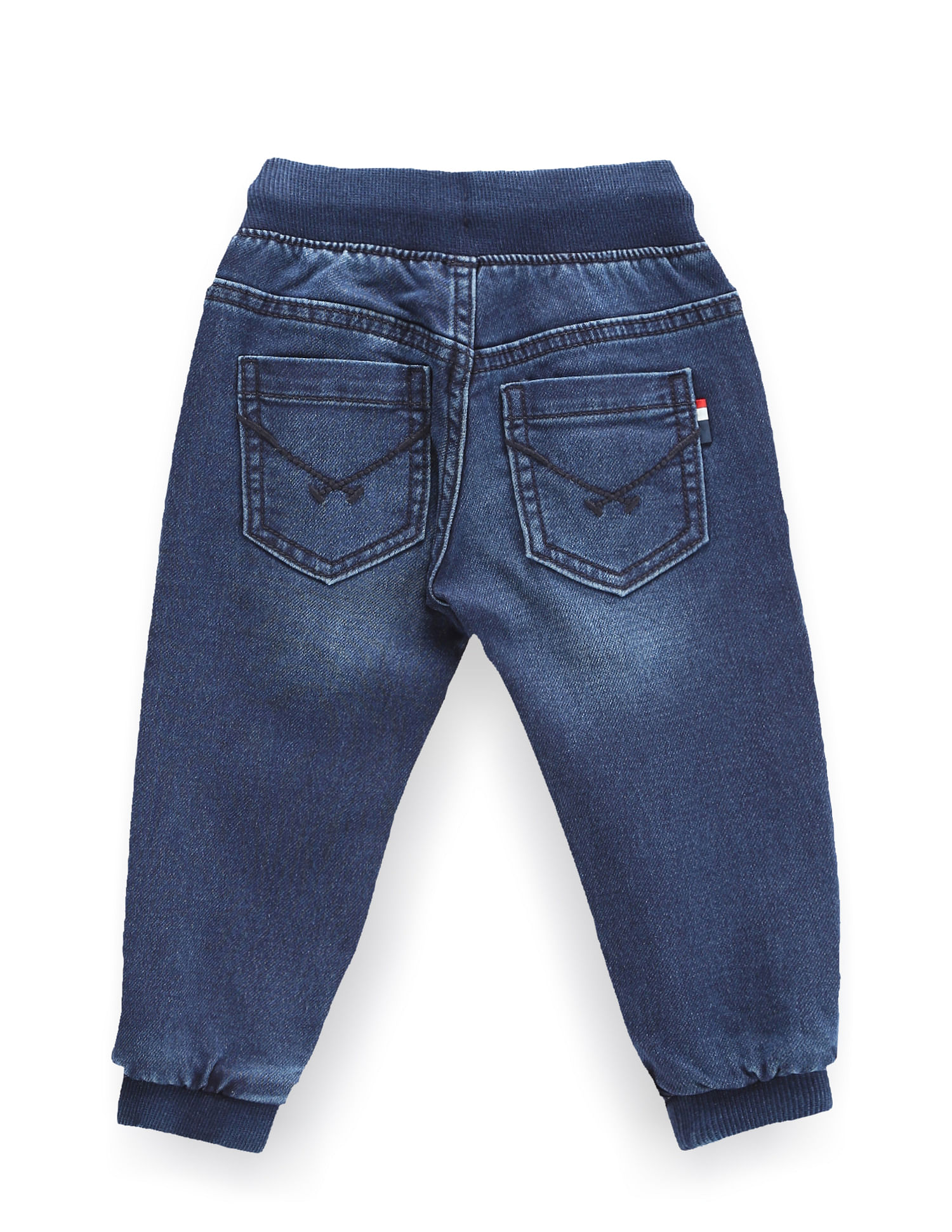 U.S. Polo Assn. Kids Boys Mid Rise Drawstring Waist Jeans