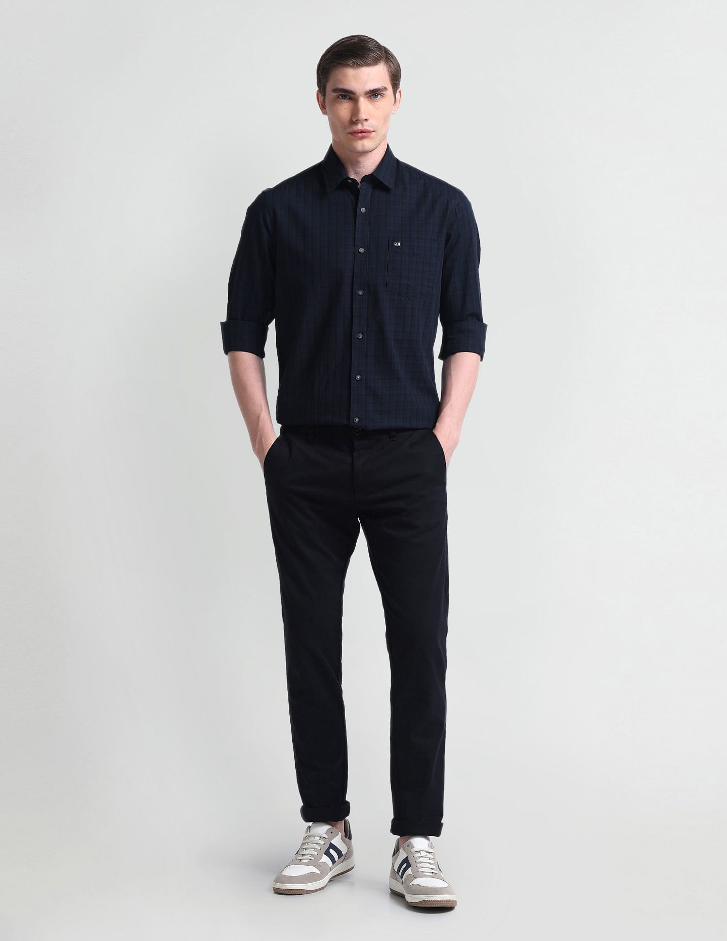 Arrow Sport Slim Fit Tartan Check Shirt