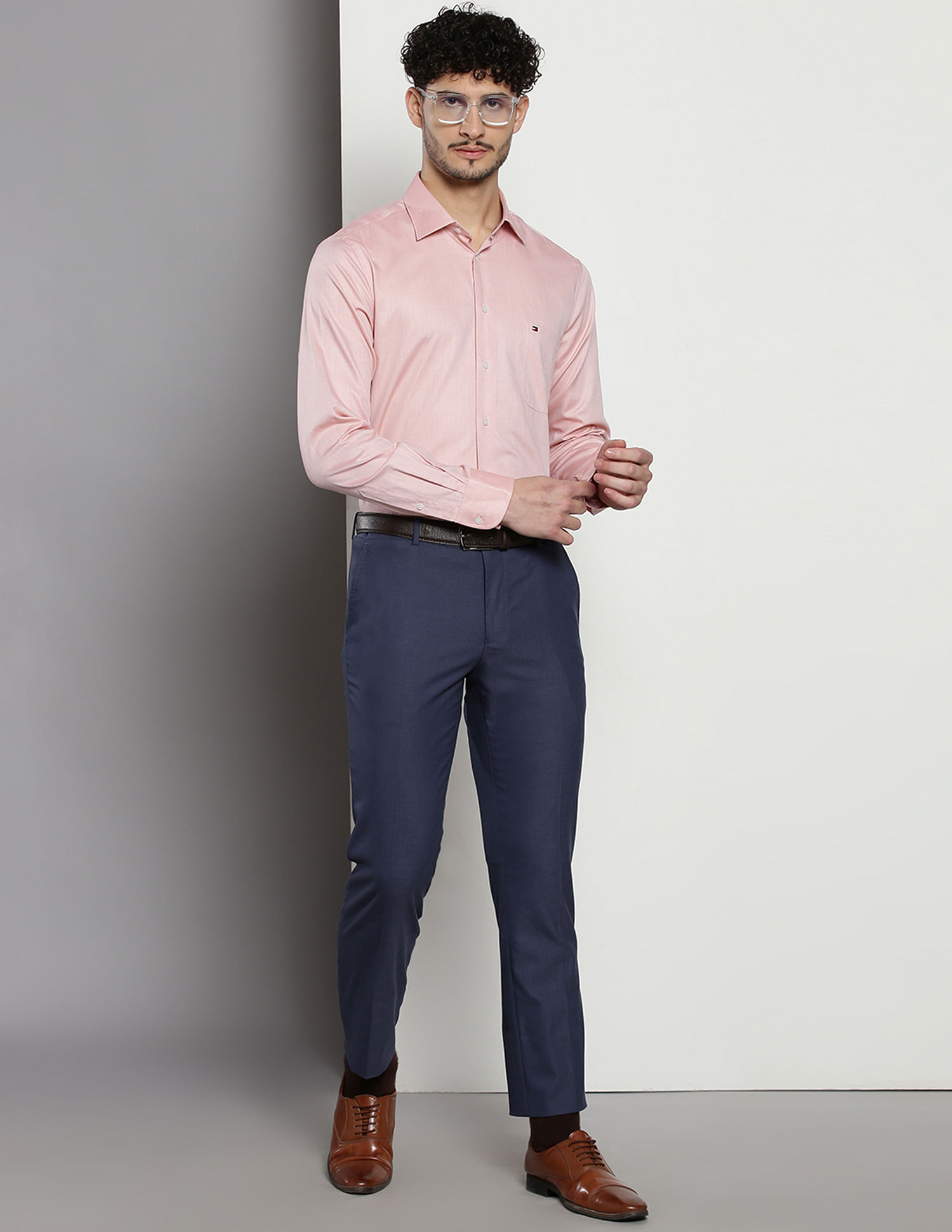 Tommy Hilfiger Cotton Dobby Formal Shirt