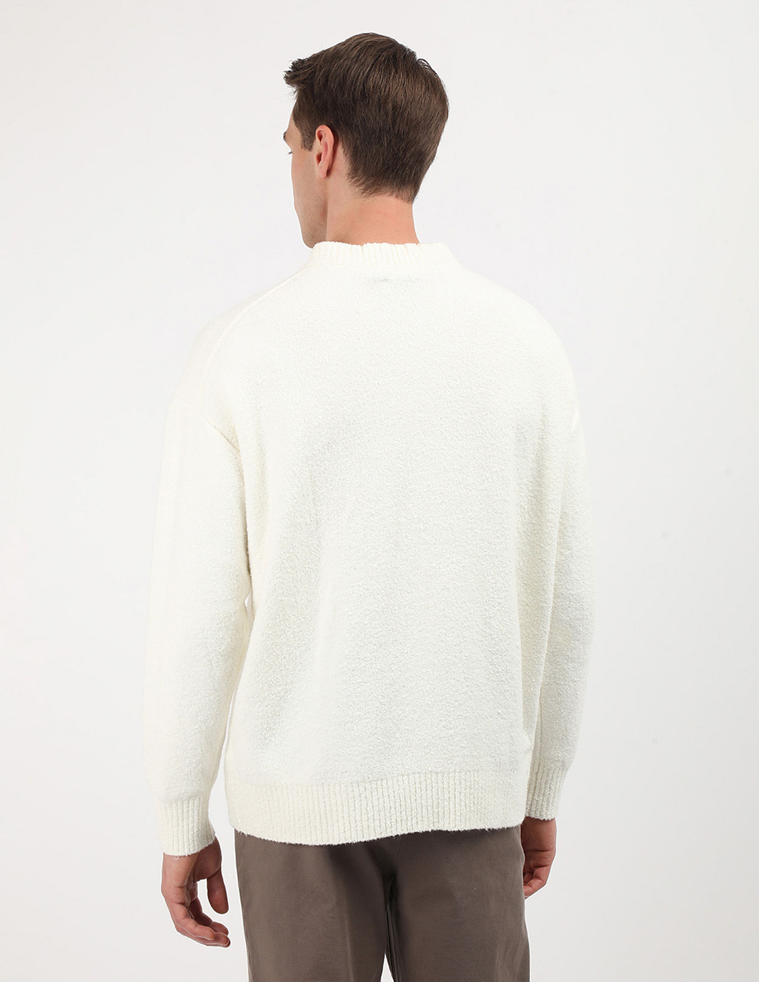 Calvin Klein Jeans Boucle Relaxed Fit V-neck Sweater